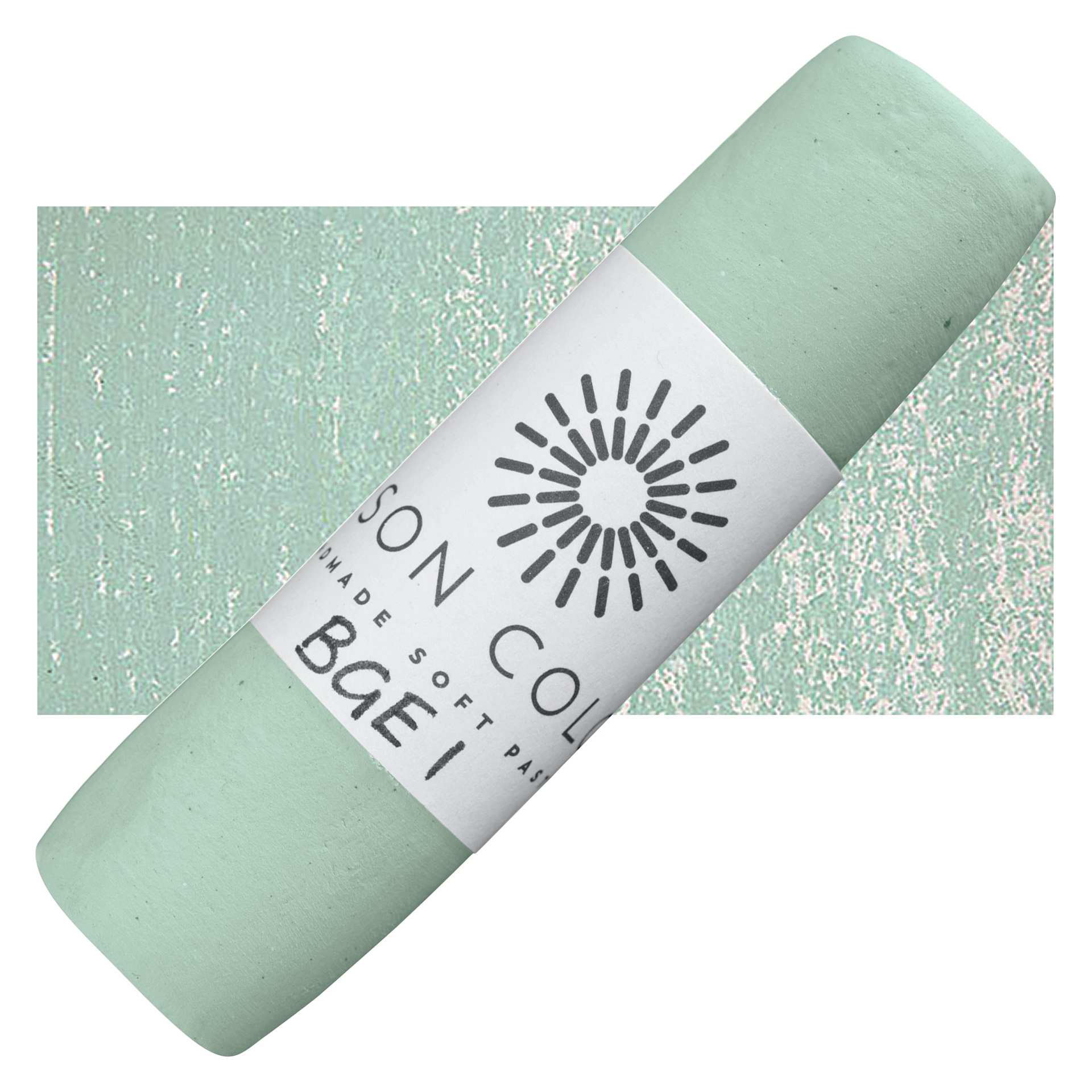 Unison Large Soft Pastel - Blue Green Earth 1 pastel and swatch