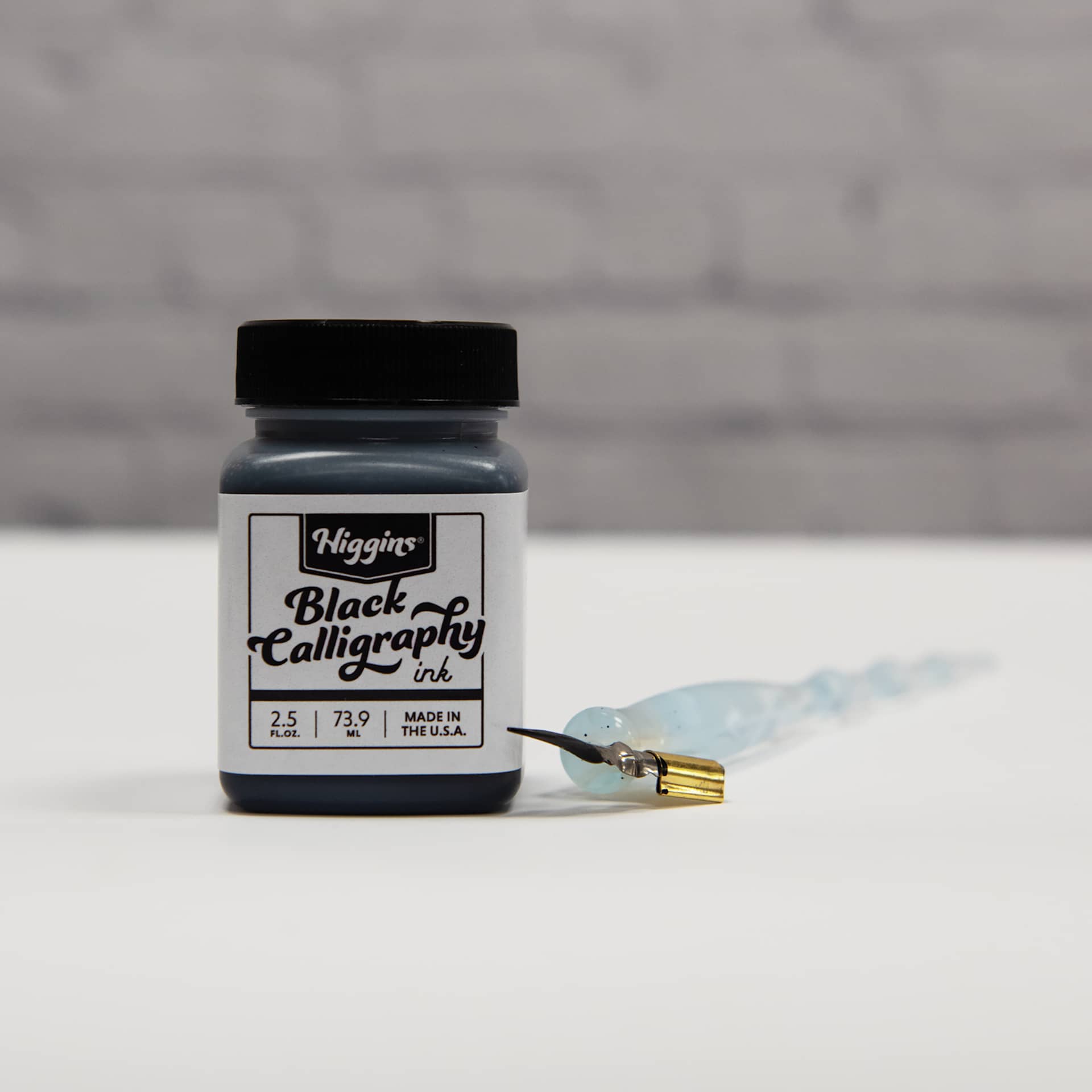 Higgins Calligraphy Ink - 2.5 oz, Black, Waterproof, Pigment Based