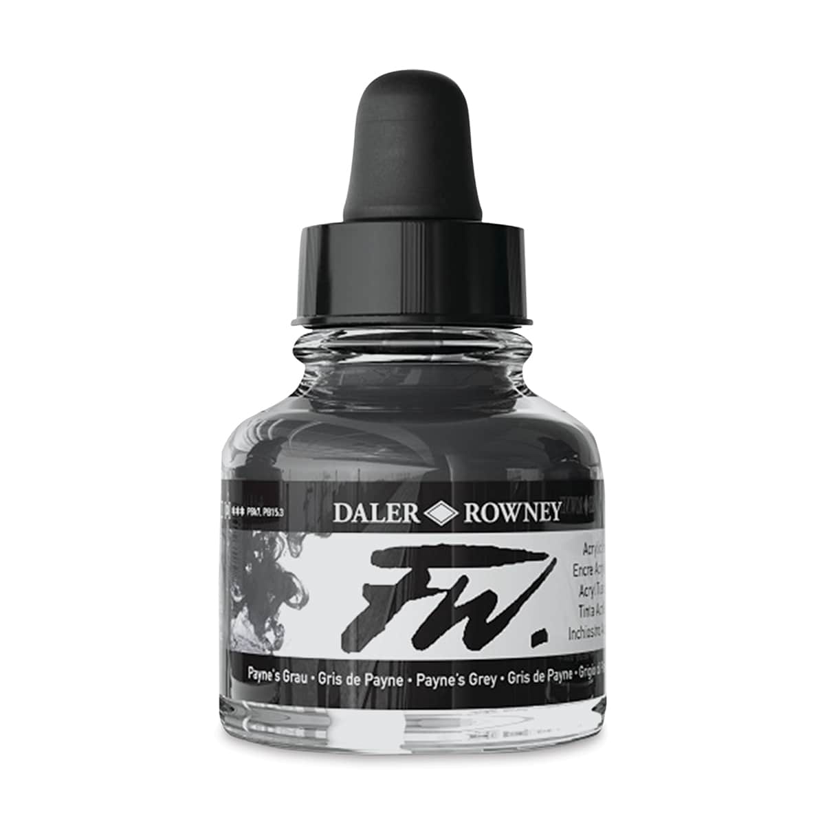 Daler-Rowney FW Acrylic Water-Resistant Artists Ink - 1 oz, Paynes Grey