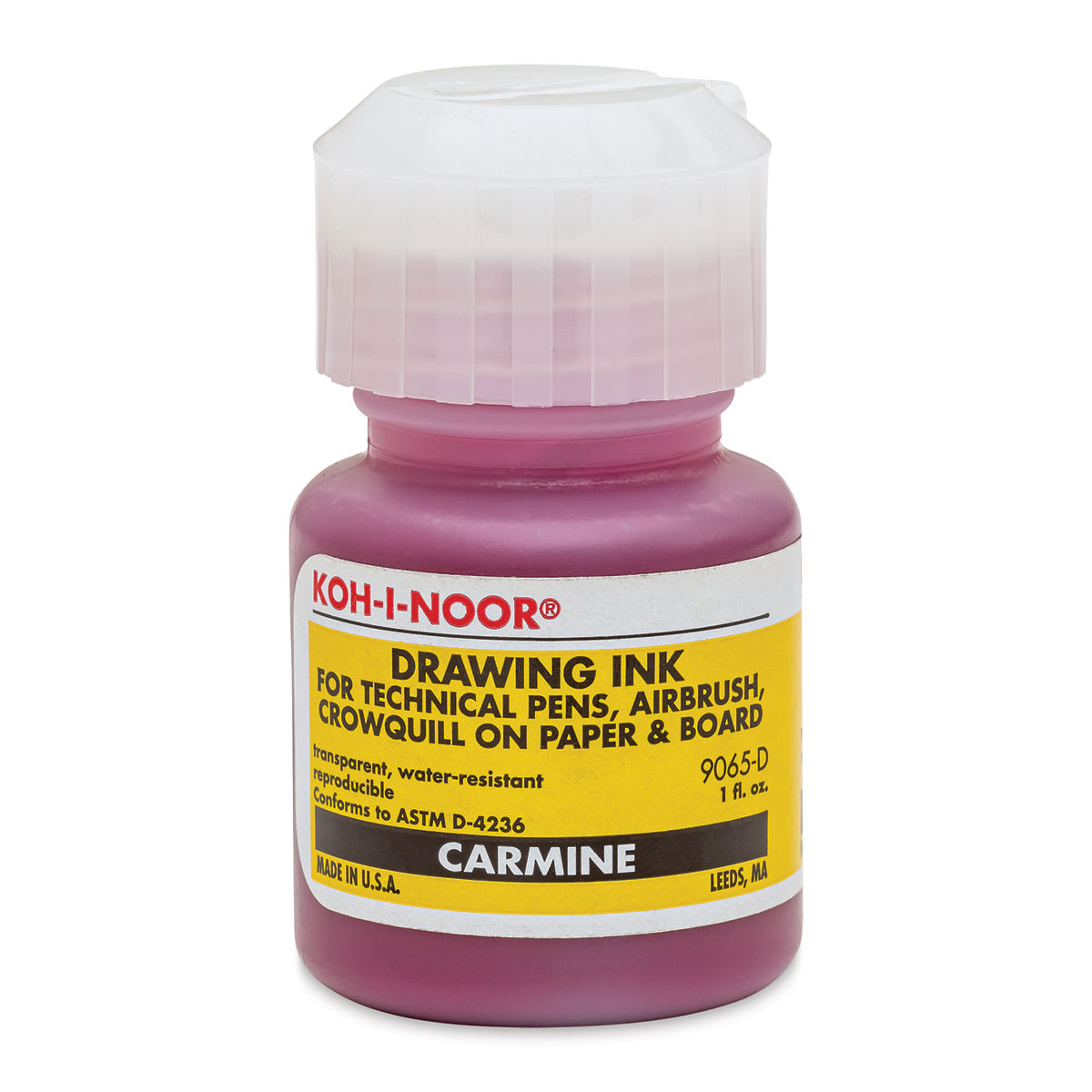 Koh-I-Noor Water-Resistant Drawing Ink - 1 oz, Carmine Red