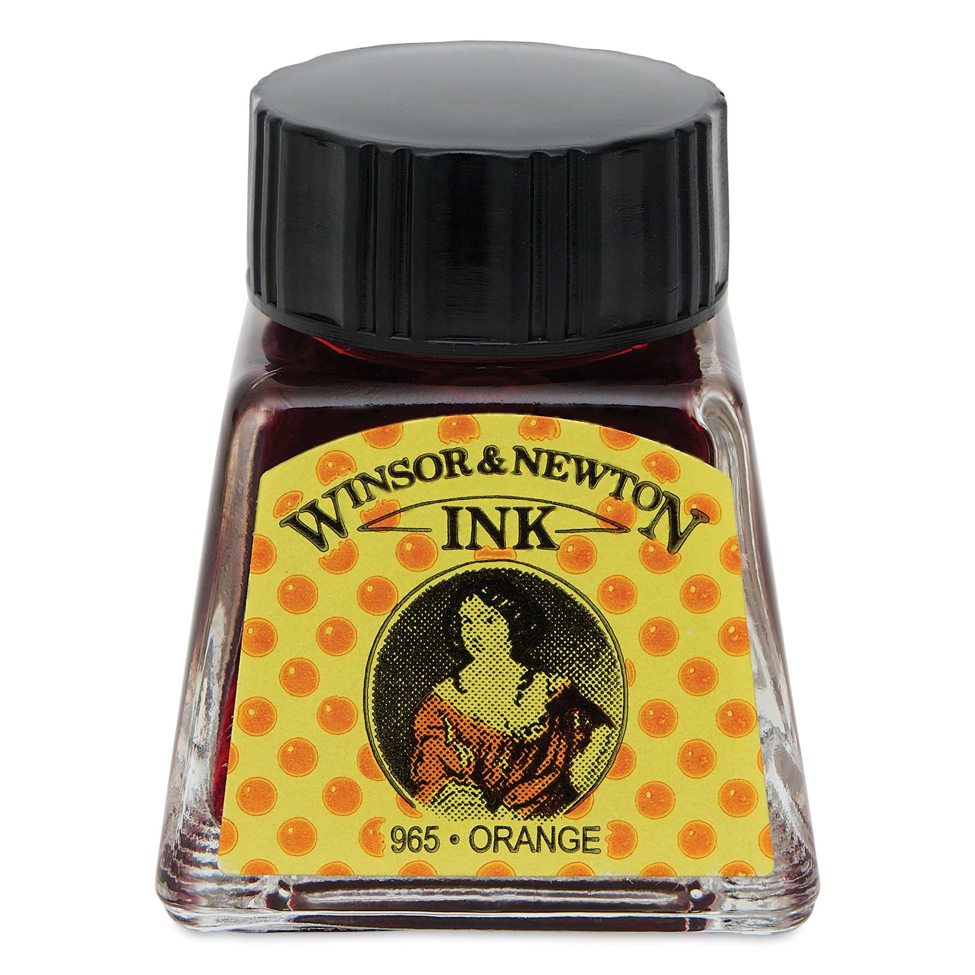 Winsor & Newton Drawing Ink - Orange, 14 ml bottle