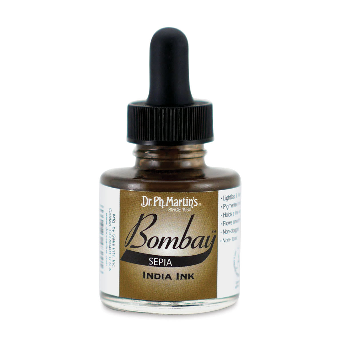 Dr. Ph. Martin's Bombay India Ink - 1 oz, Sepia