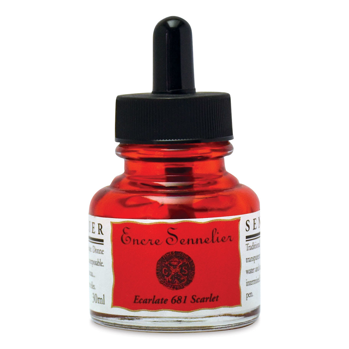 Sennelier Shellac Ink - 30 ml, Scarlet