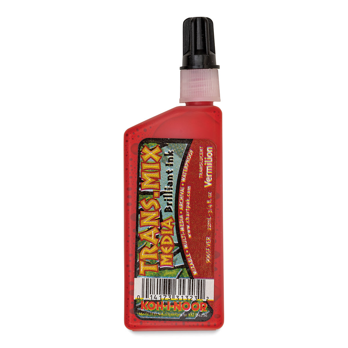 Koh-I-Noor Trans-Mix Media Brilliant Ink - 3/4 oz, Vermilion