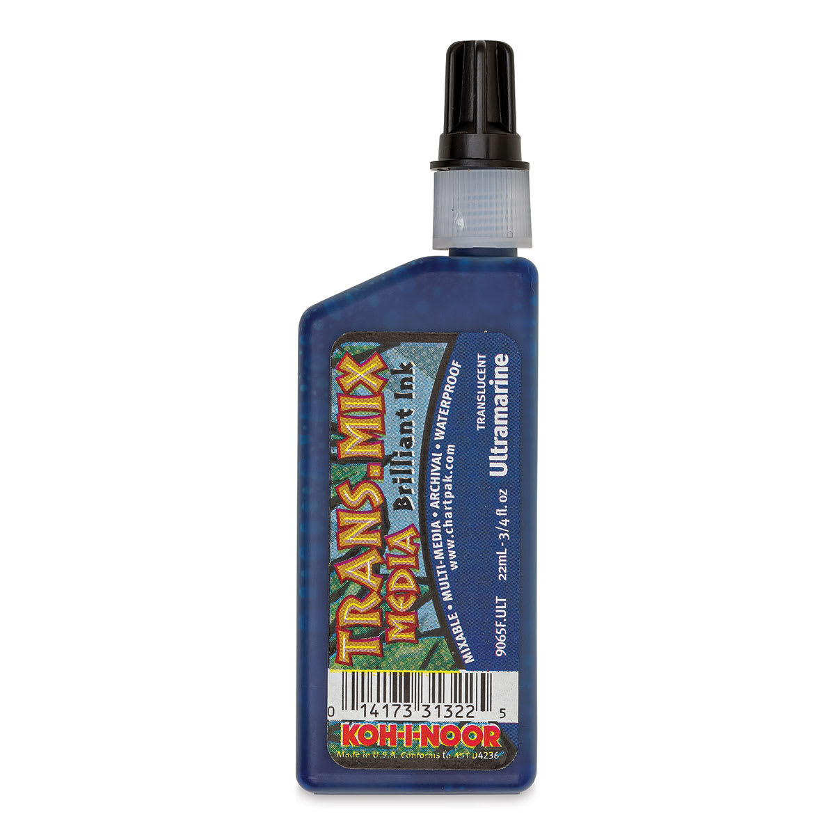 Koh-I-Noor Trans-Mix Media Brilliant Ink - 3/4 oz, Ultramarine