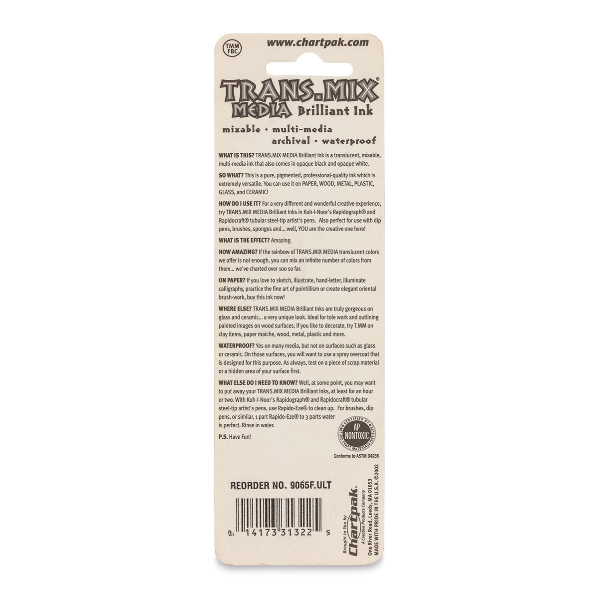 Koh-I-Noor Trans-Mix Media Brilliant Ink - 3/4 oz, Ultramarine