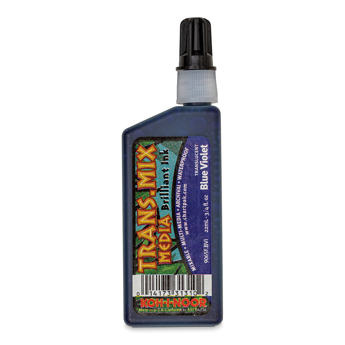 Koh-I-Noor Trans-Mix Media Brilliant Ink - 3/4 oz, Blue Violet