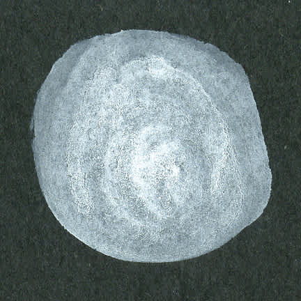 Higgins Dye-Based Drawing Ink - 16 oz, Super White, Waterproof, Pigment-Based Ink, swatch on black paper