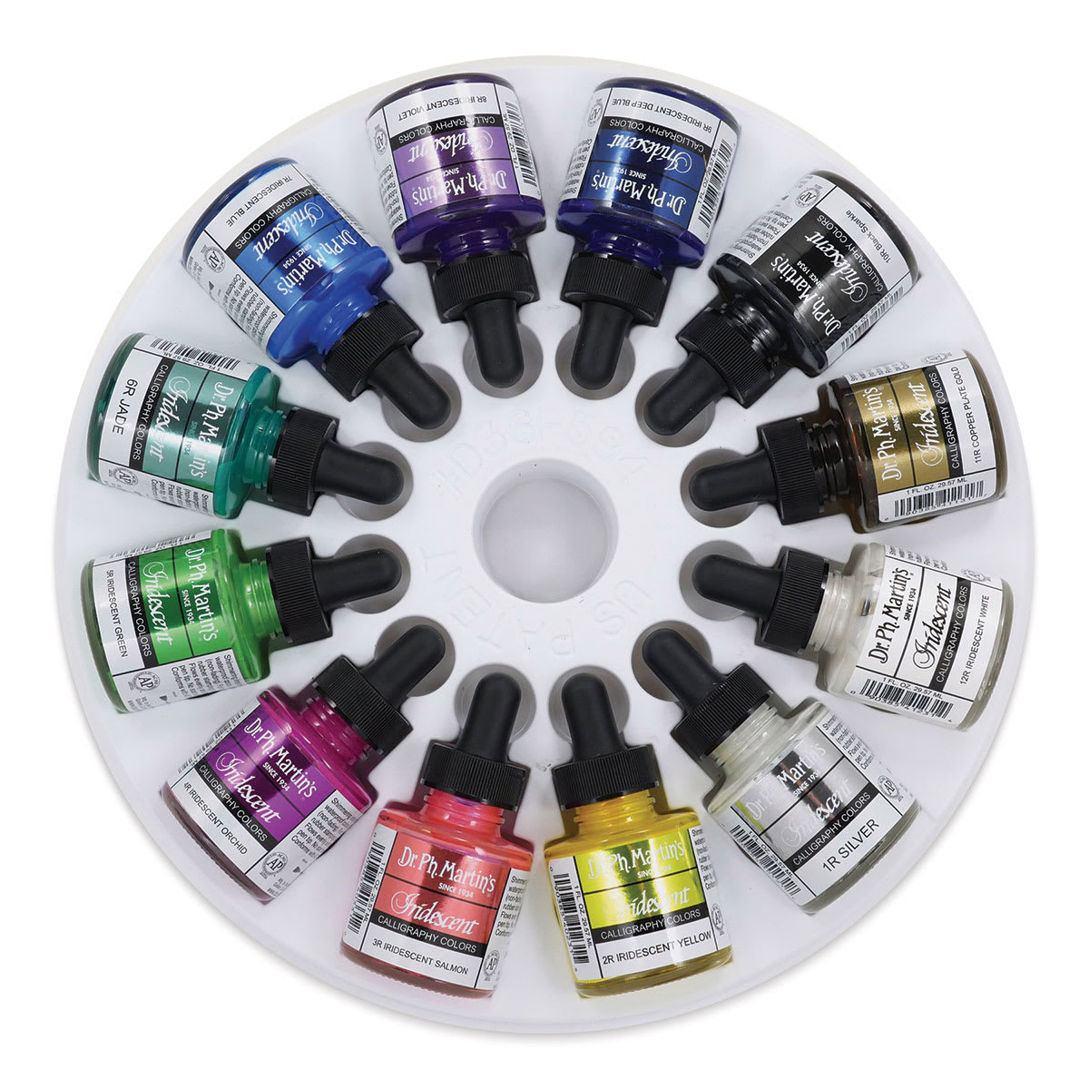 Dr. Ph. Martin's Iridescent Calligraphy Ink Set - Set 1, 1 oz bottles