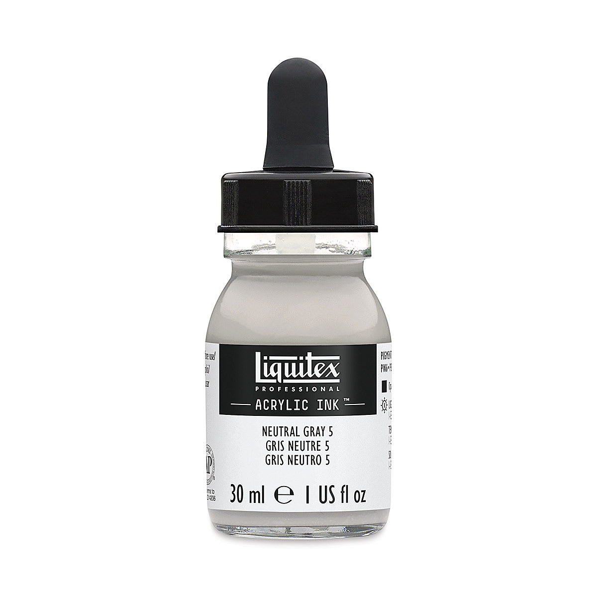 Liquitex Professional Acrylic Ink - 30 ml, Neutral Gray Value 5