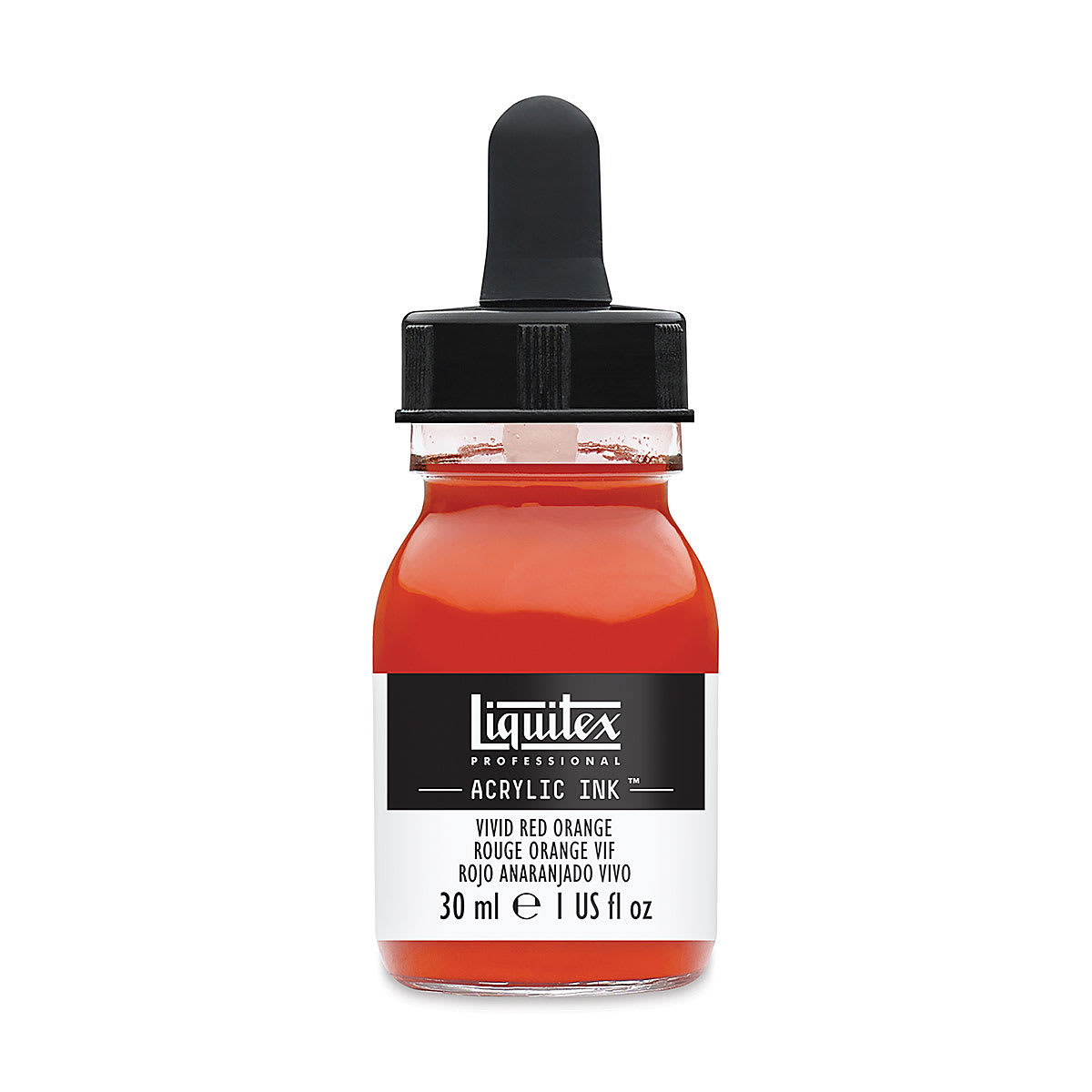 Liquitex Professional Acrylic Ink - 30 ml, Vivid Red Orange Liquitex Professional Acrylic Ink - 30 ml, Vivid Red Orange