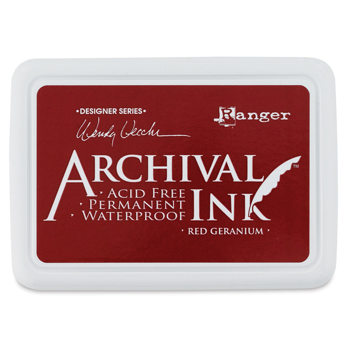 Ranger Archival Ink Pad - Red Geranium