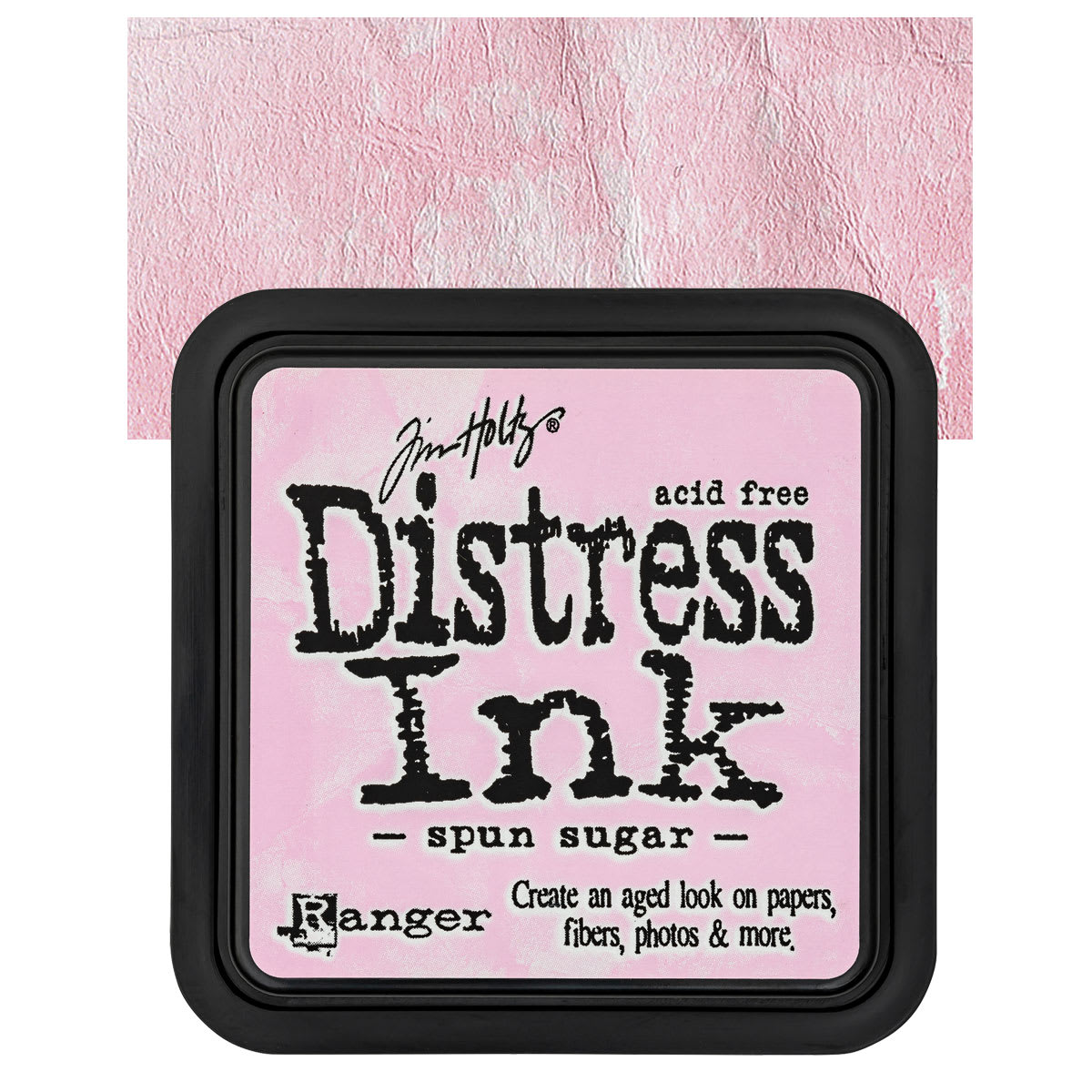 Ranger Distress Ink Pad - Spun Sugar pad and swatch