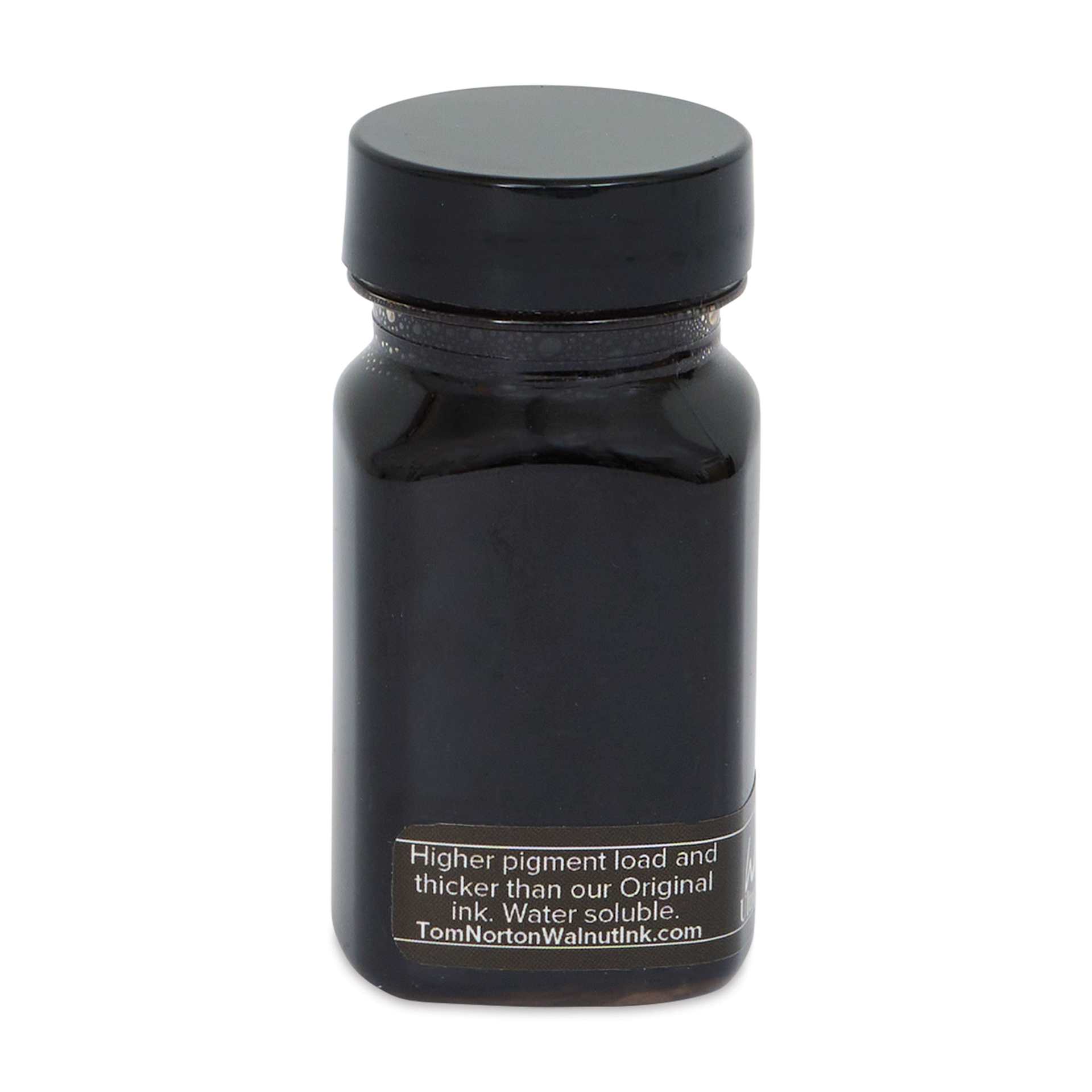Tom Norton Ultra Dark Brown Ink - 30 ml back of bottle
