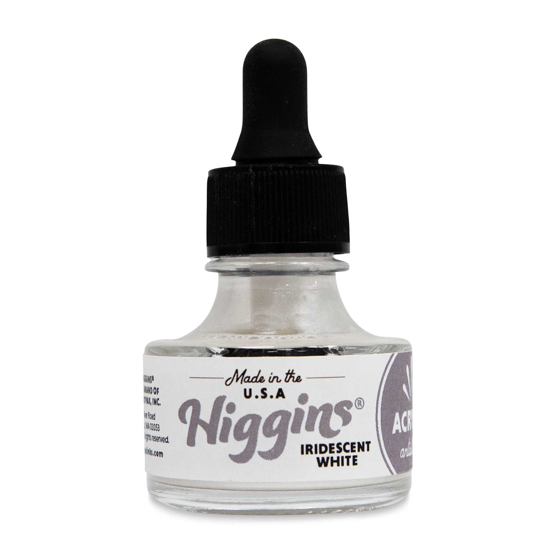 Higgins Acrylic Ink - Iridescent White, 1 oz