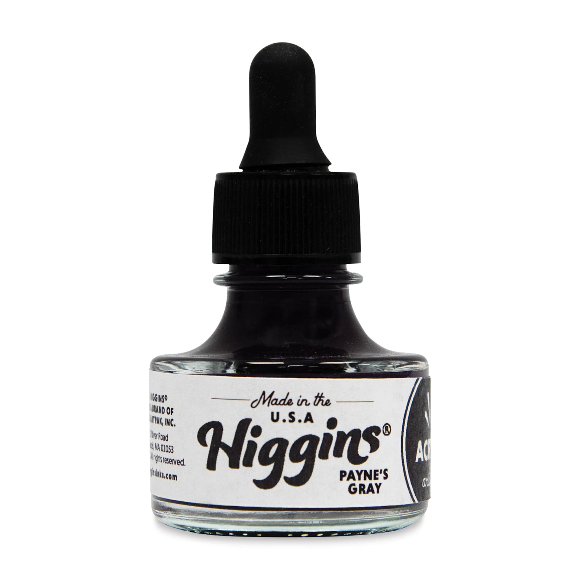 Higgins Acrylic Ink - Payne's Gray, 1 oz