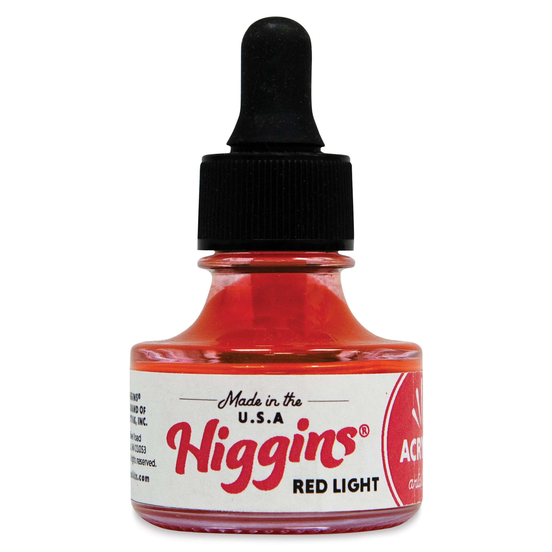 Higgins Acrylic Ink - Red Light, 1 oz