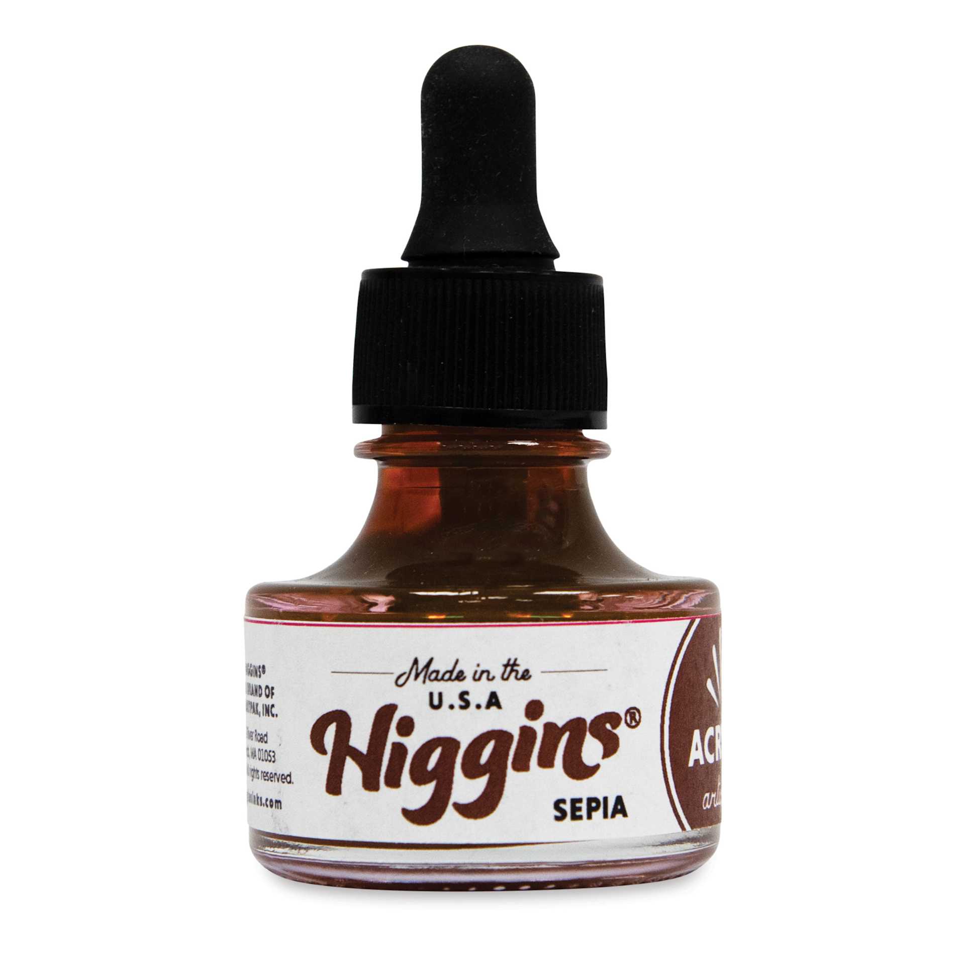 Higgins Acrylic Ink - Sepia, 1 oz