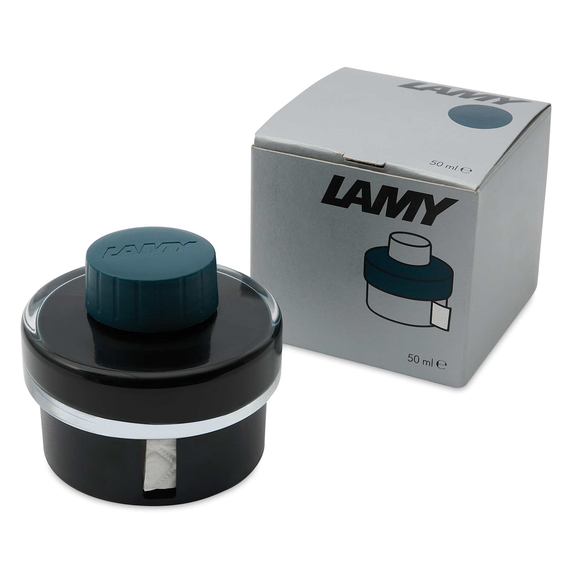 Lamy T52 Ink - Petrol, 50 ml, bottle and packaging