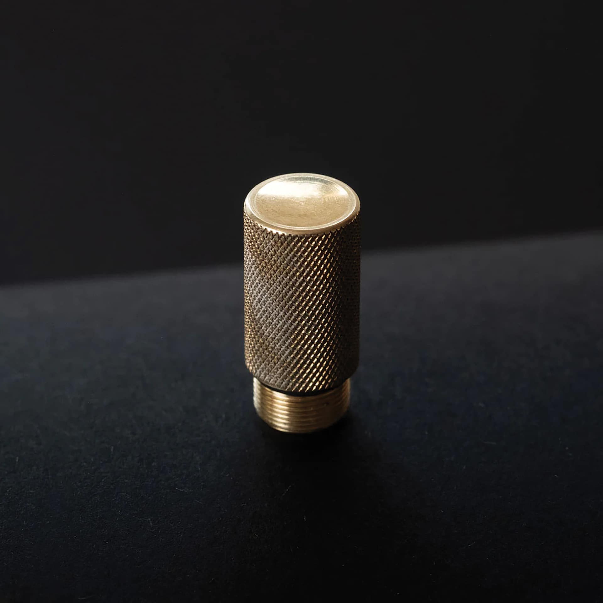 Tom's Studio Lumos Mini Refillable Pen - Solid Brass, cap