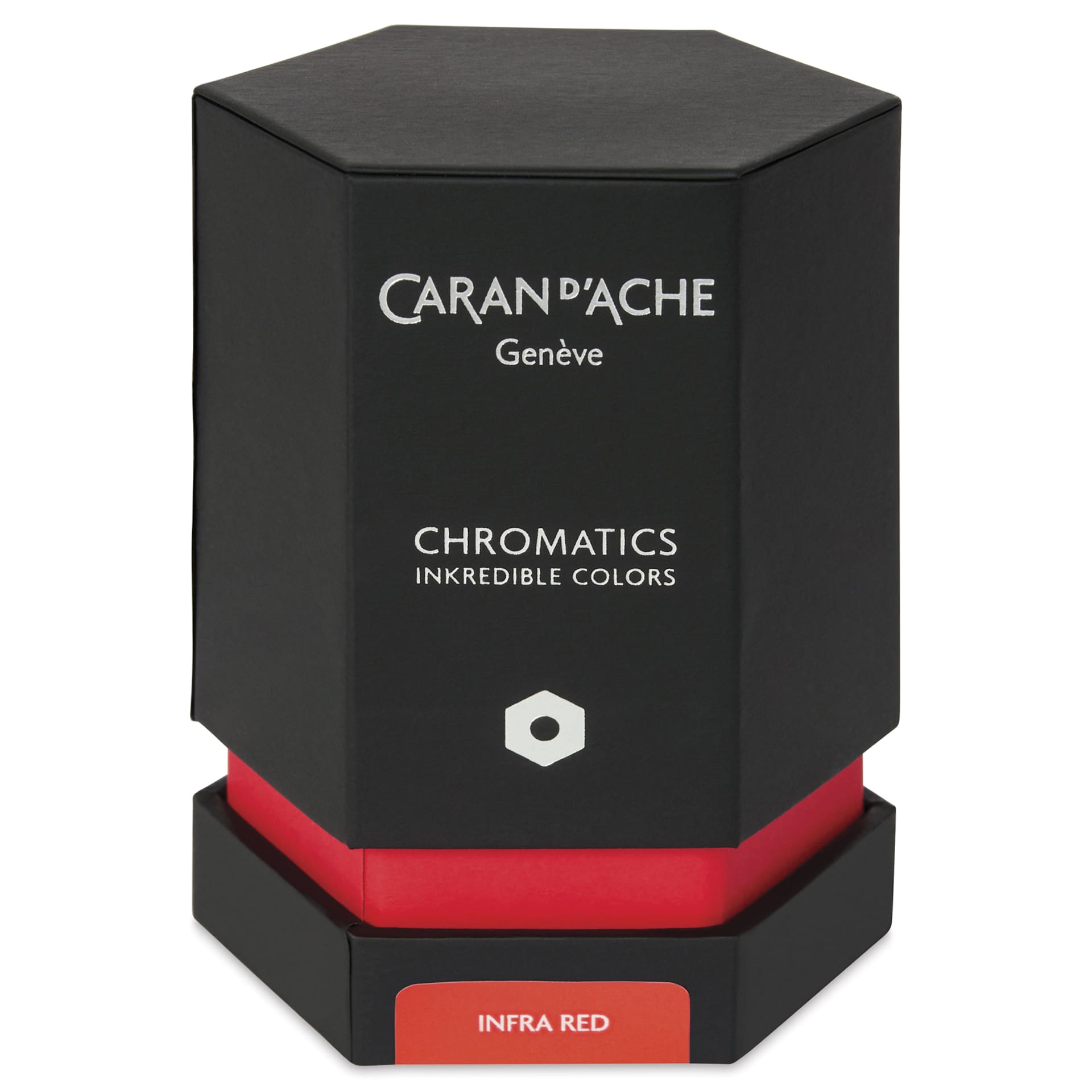 Caran d'Ache Chromatics Ink - Infrared, 50 ml Jar, packaging