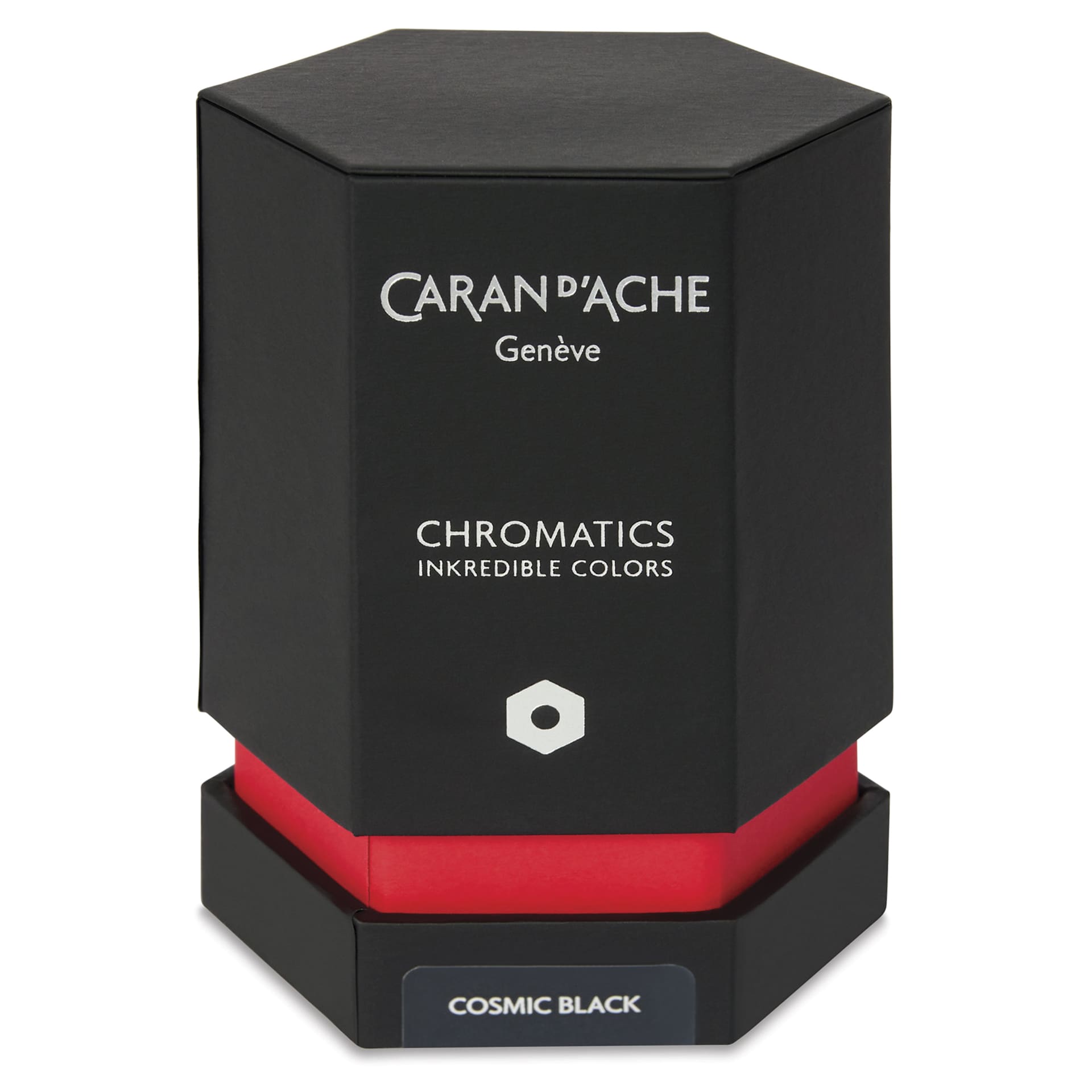 Caran d'Ache Chromatics Ink - Cosmic Black, 50 ml Jar, packaging
