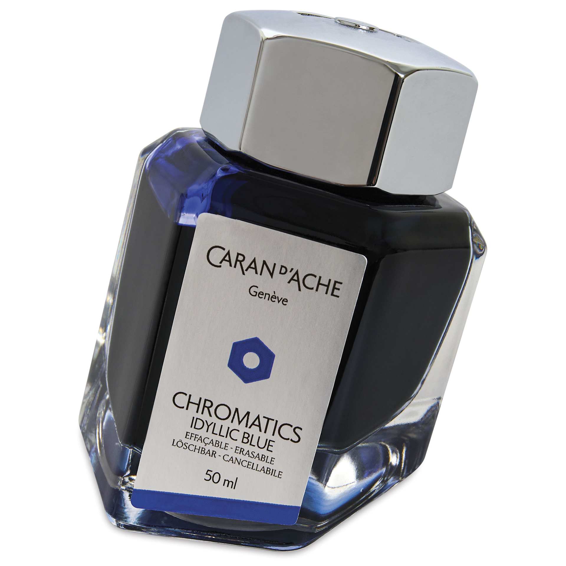Caran d'Ache Chromatics Ink - Idyllic Blue, 50 ml Jar