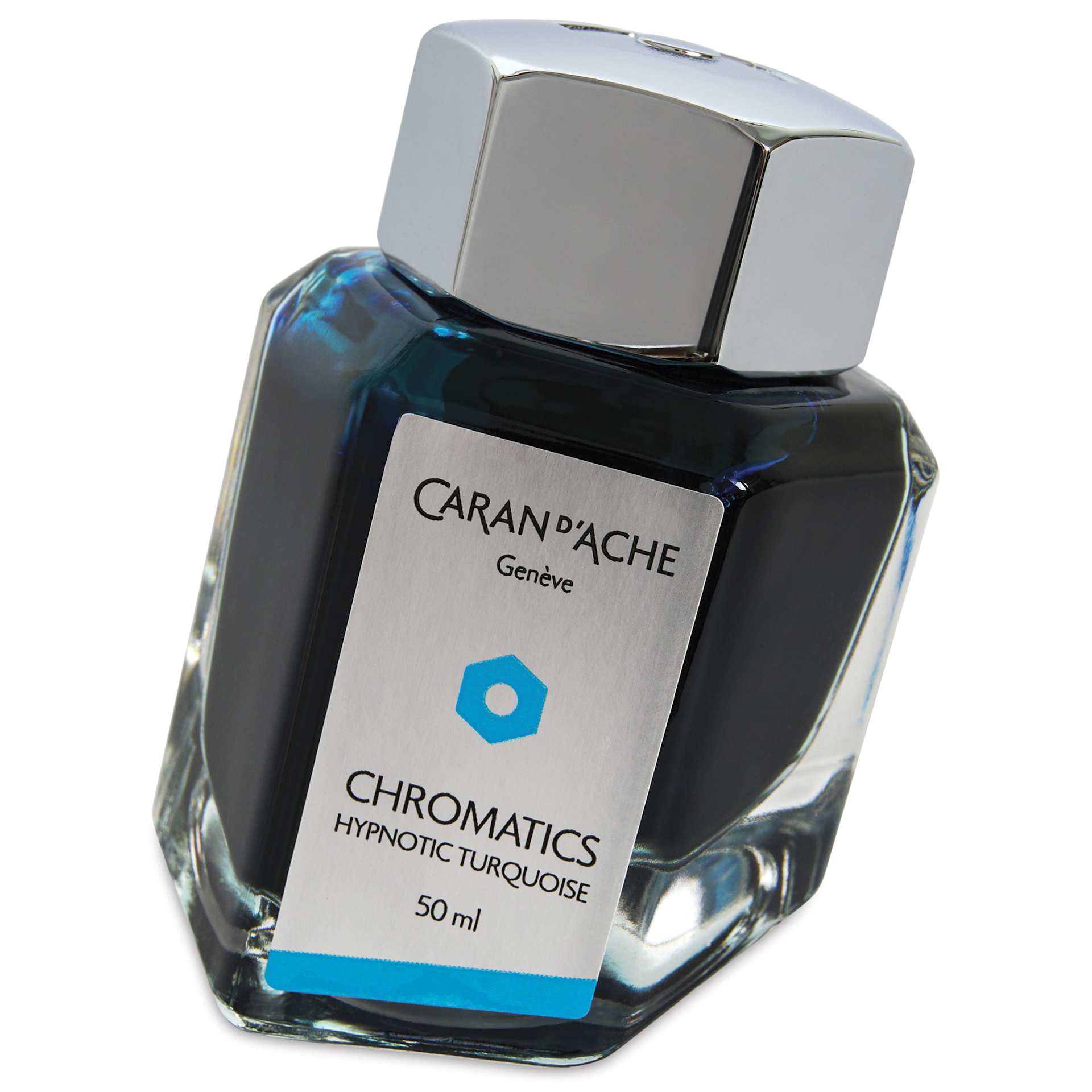 Caran d'Ache Chromatics Ink - Hypnotic Turquoise, 50 ml Jar