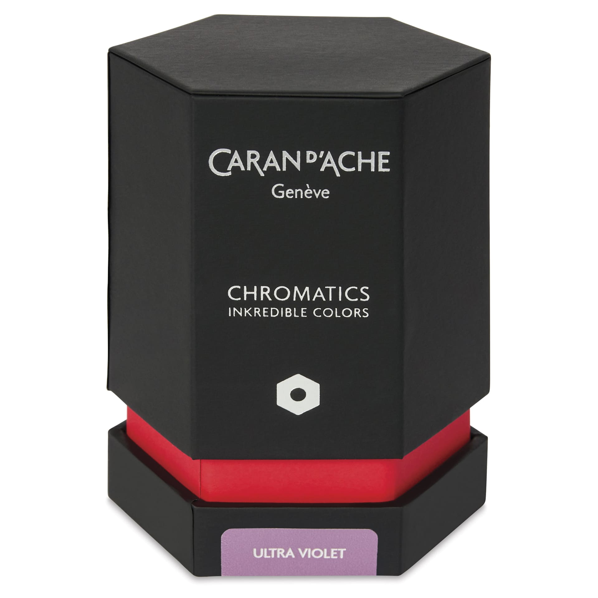 Caran d'Ache Chromatics Ink - Ultraviolet, 50 ml Jar, packaging