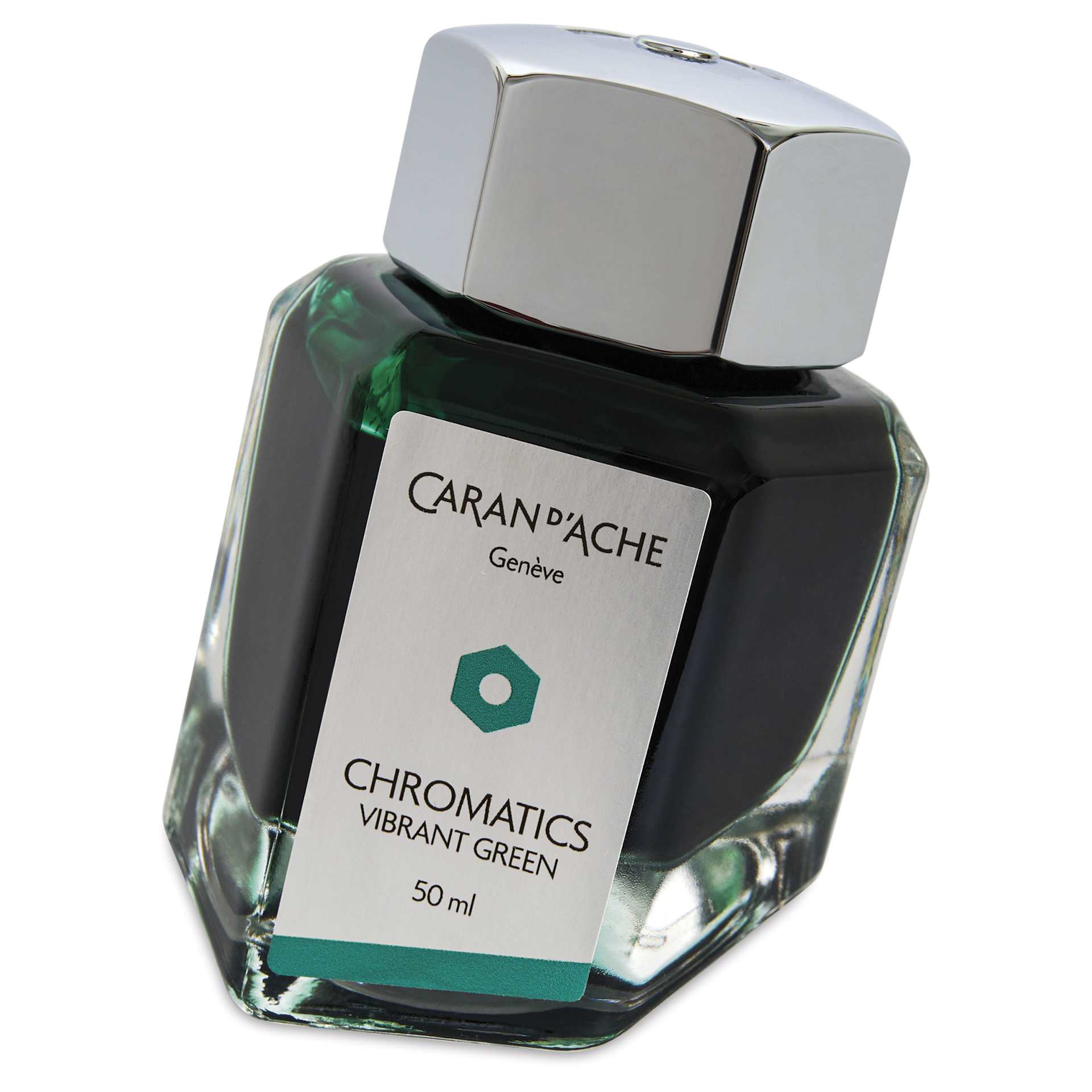 Caran d'Ache Chromatics Ink - Vibrant Green, 50 ml Jar