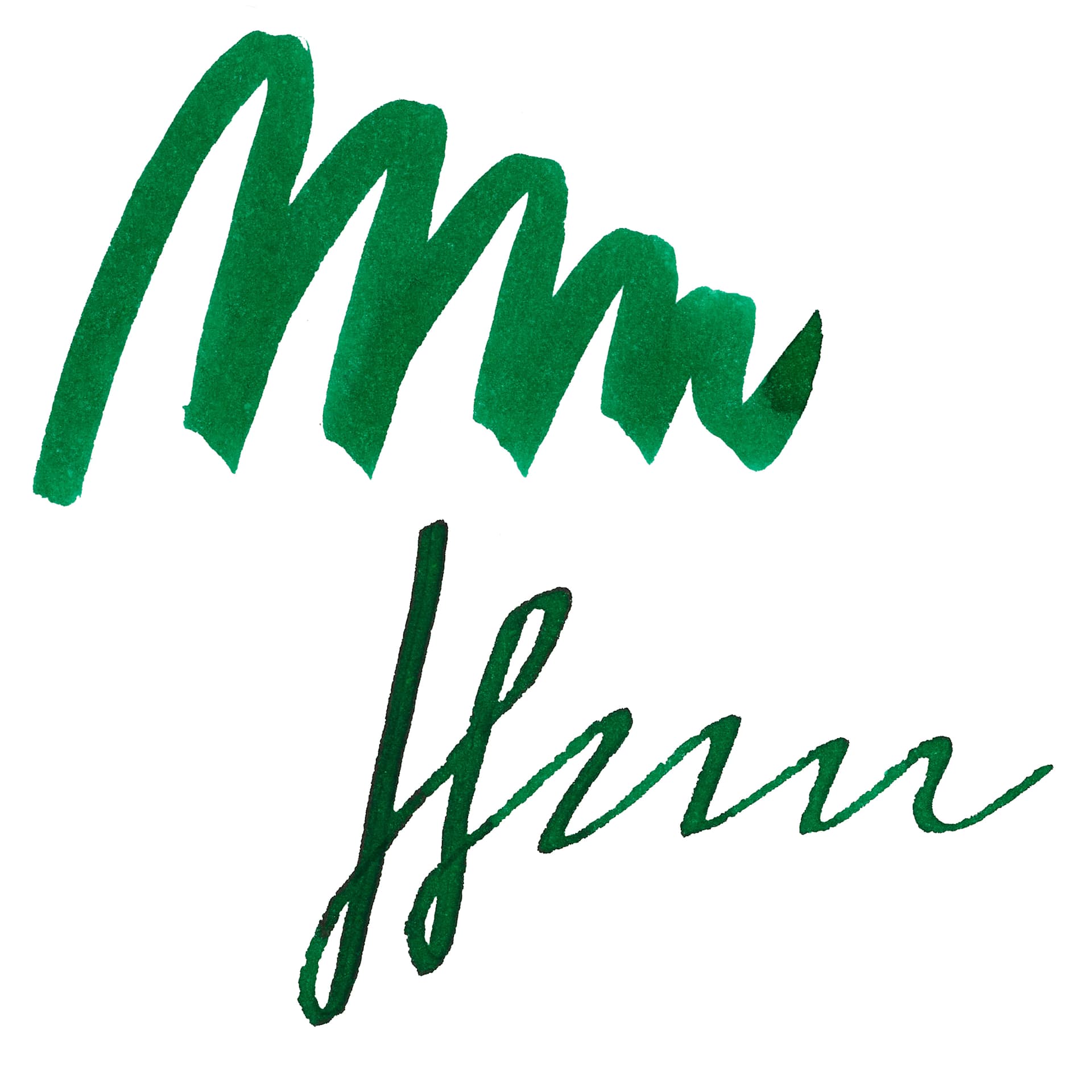 Caran d'Ache Chromatics Ink - Vibrant Green, swatch
