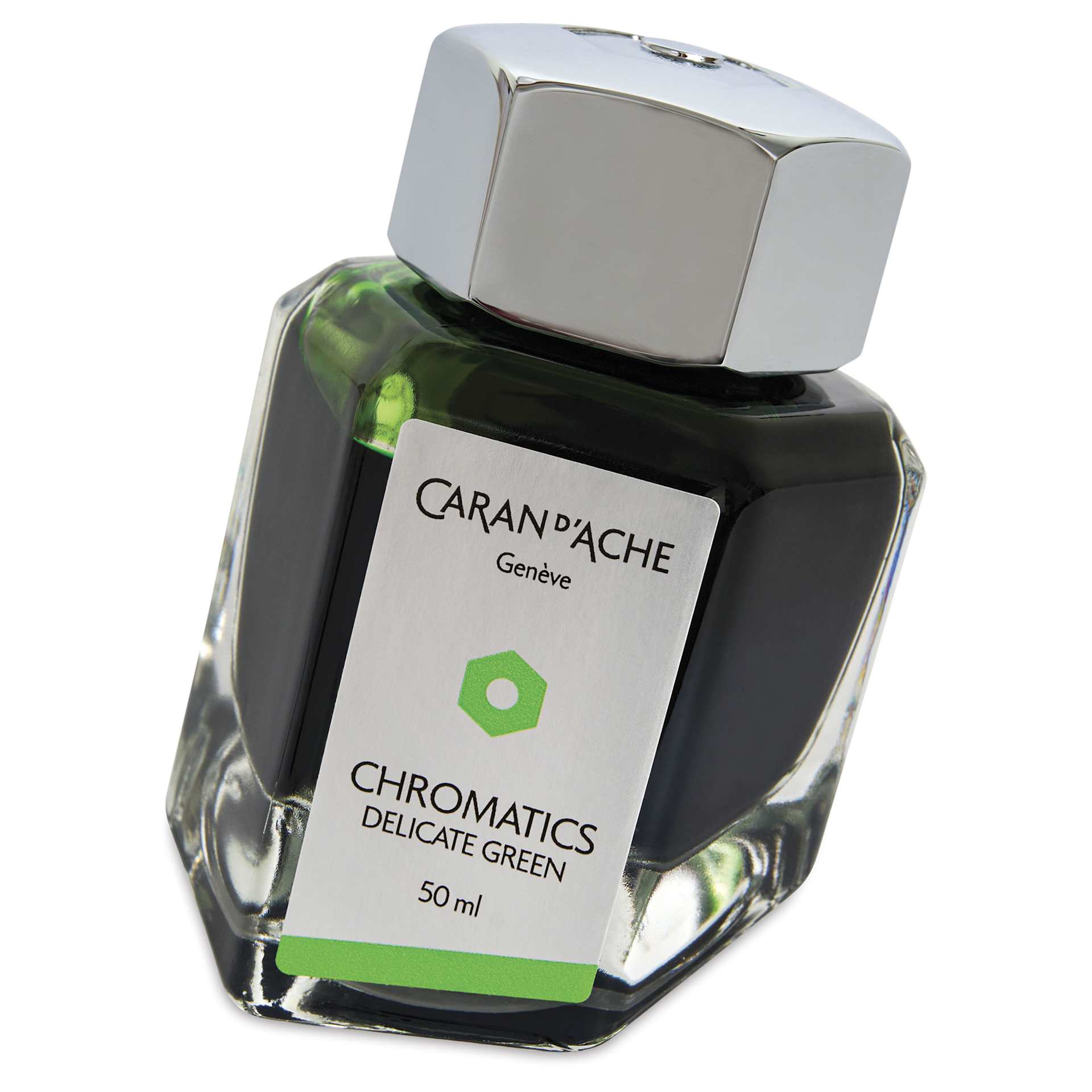 Caran d'Ache Chromatics Ink - Delicate Green, 50 ml Jar