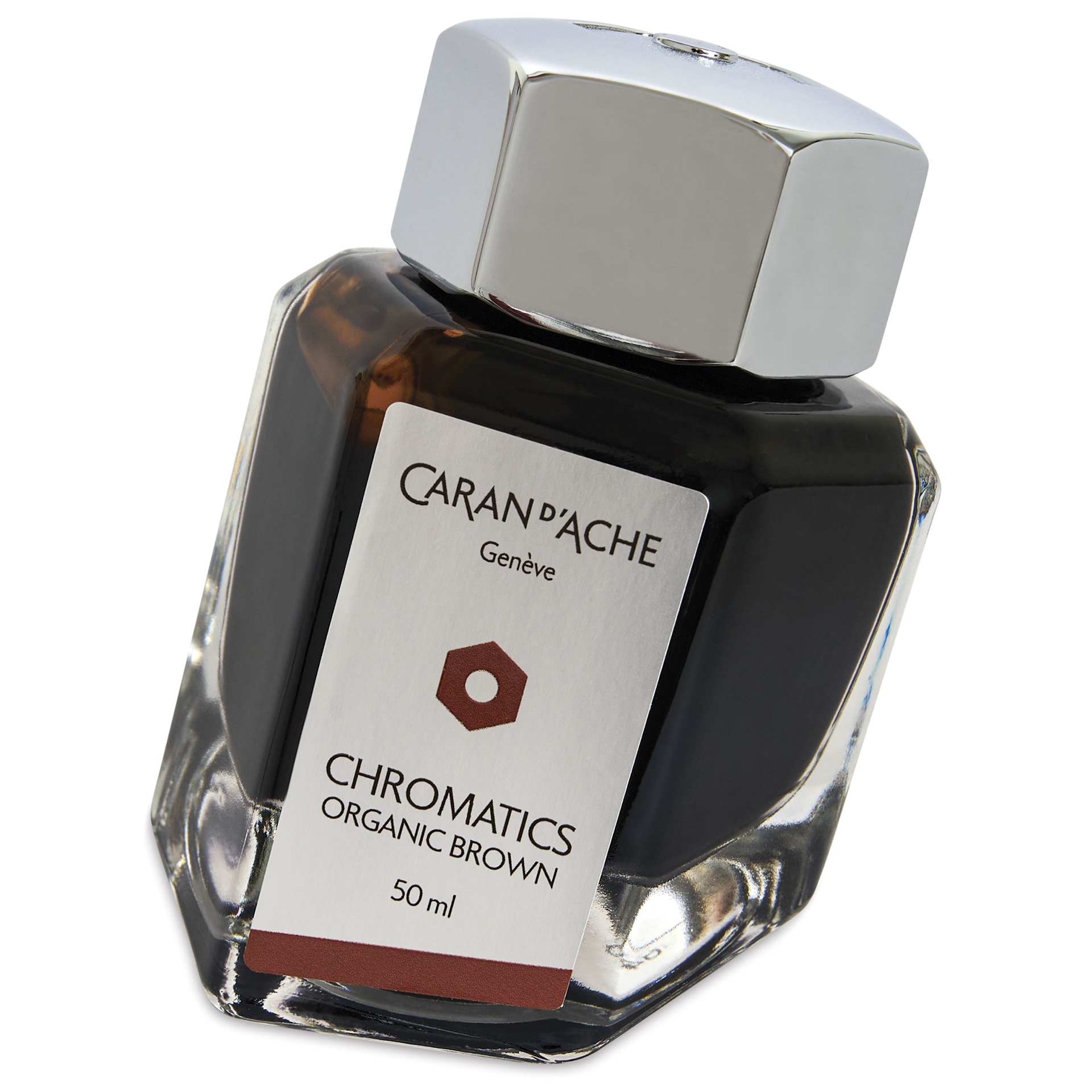 Caran d'Ache Chromatics Ink - Organic Brown, 50 ml Jar