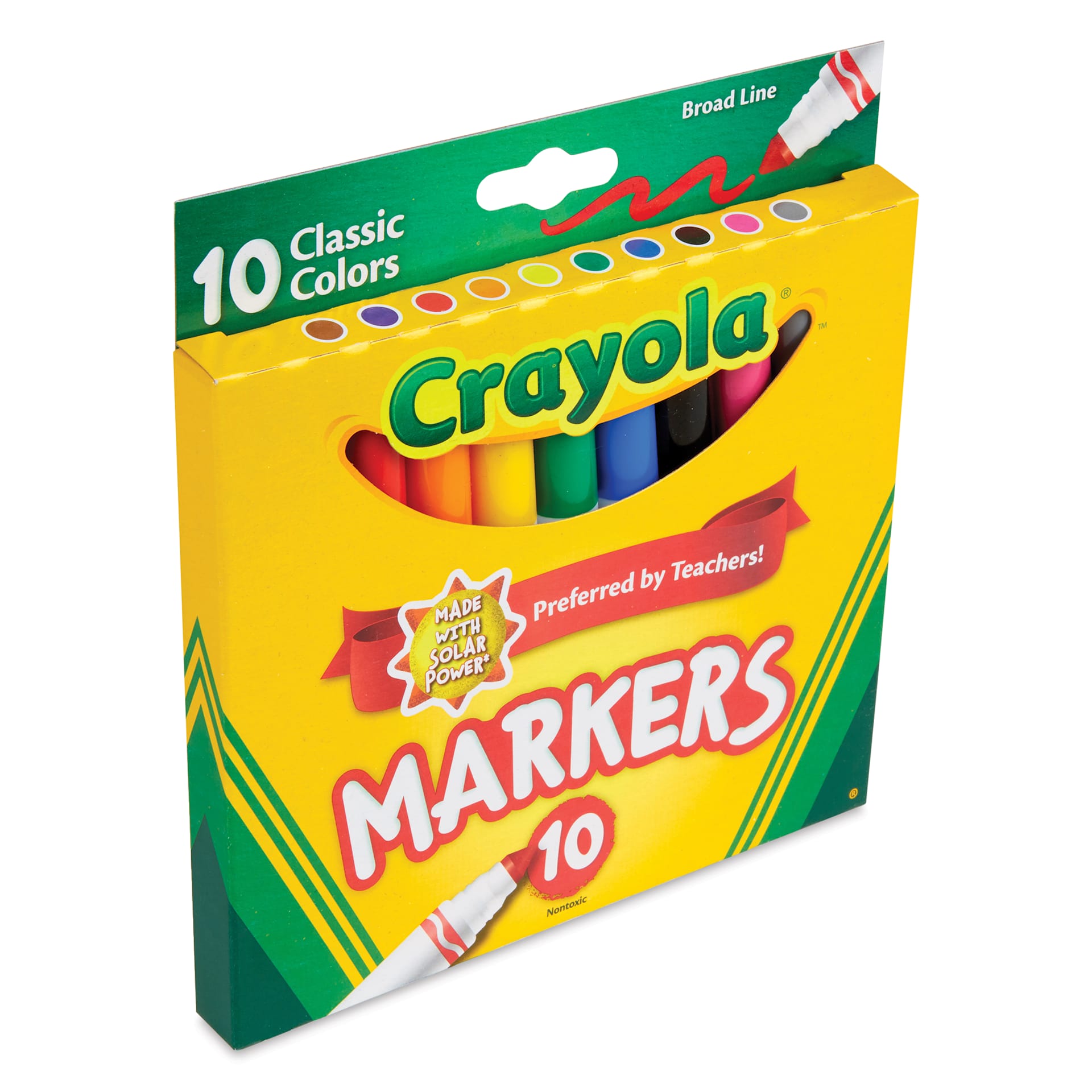 Crayola Broad Line Markers - Set of 10, Classic Colors