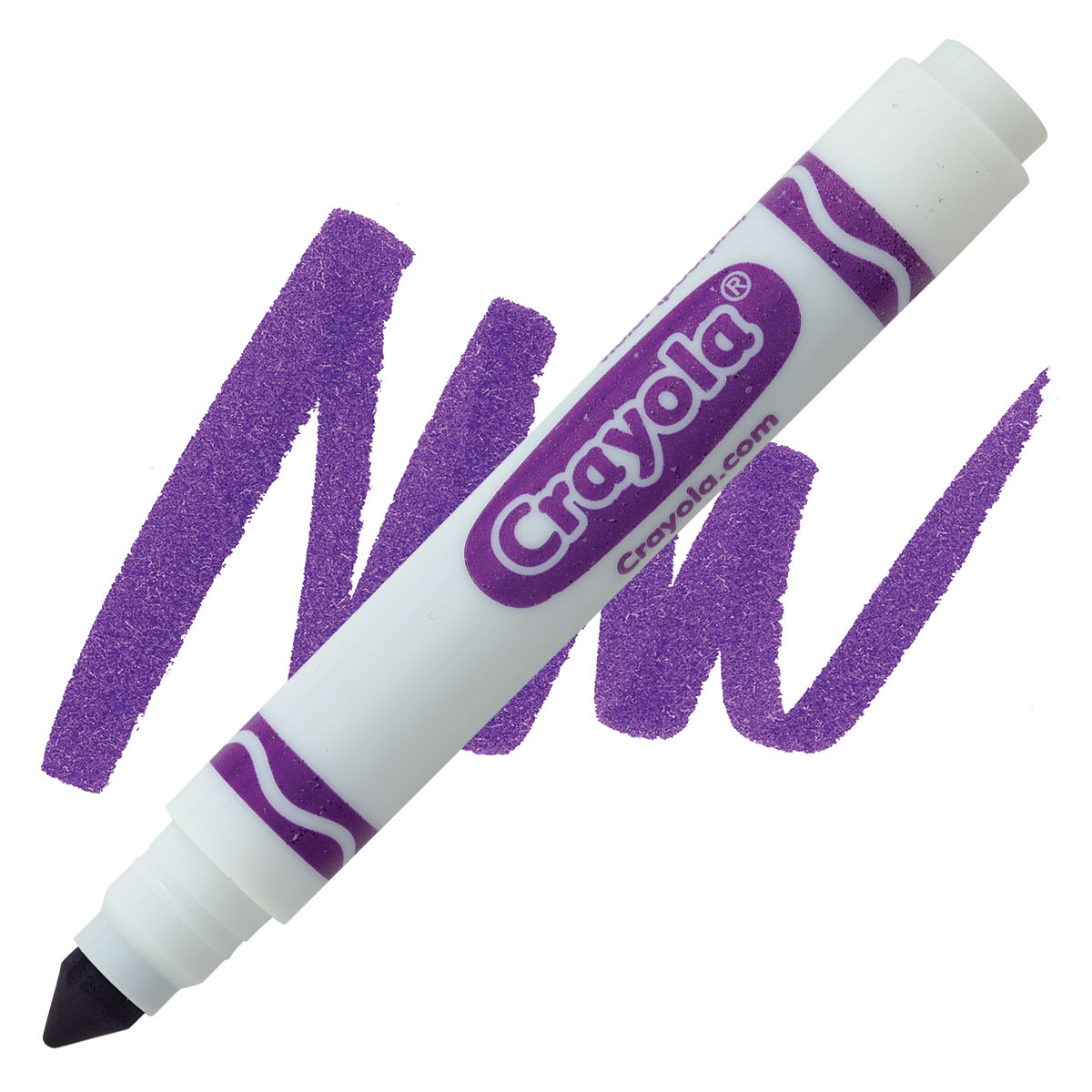 Crayola Broad Line Marker - Violet marker and swatch Crayola Broad Line Marker - Violet marker and swatch