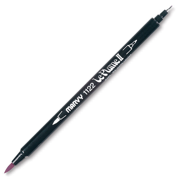 Le Plume Marker - Single angled Marker with both ends uncapped

