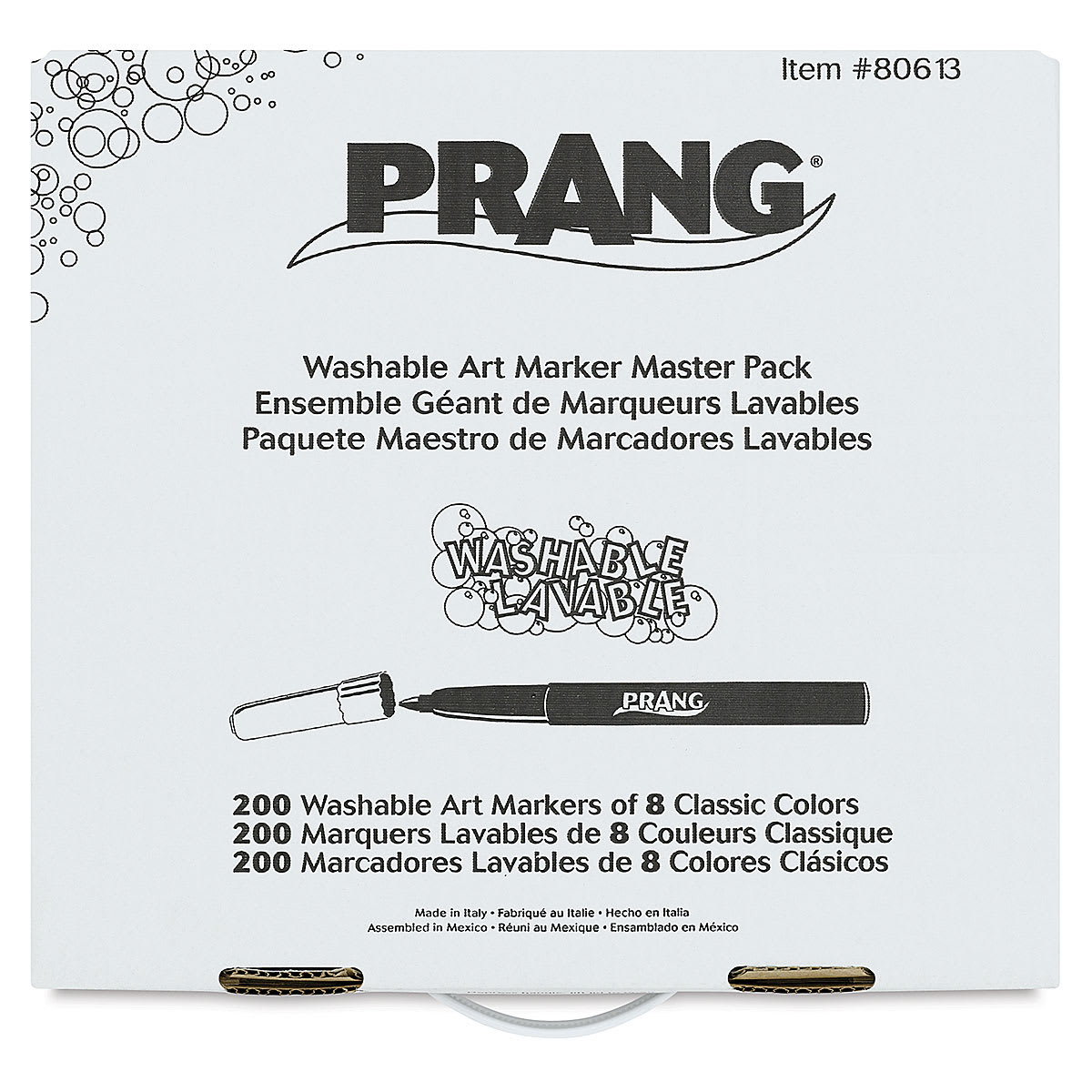 Prang Washable Markers - Master Pack of 200, front of the box