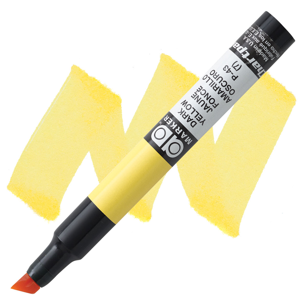 Chartpak Ad Marker - Dark Yellow marker and swatch