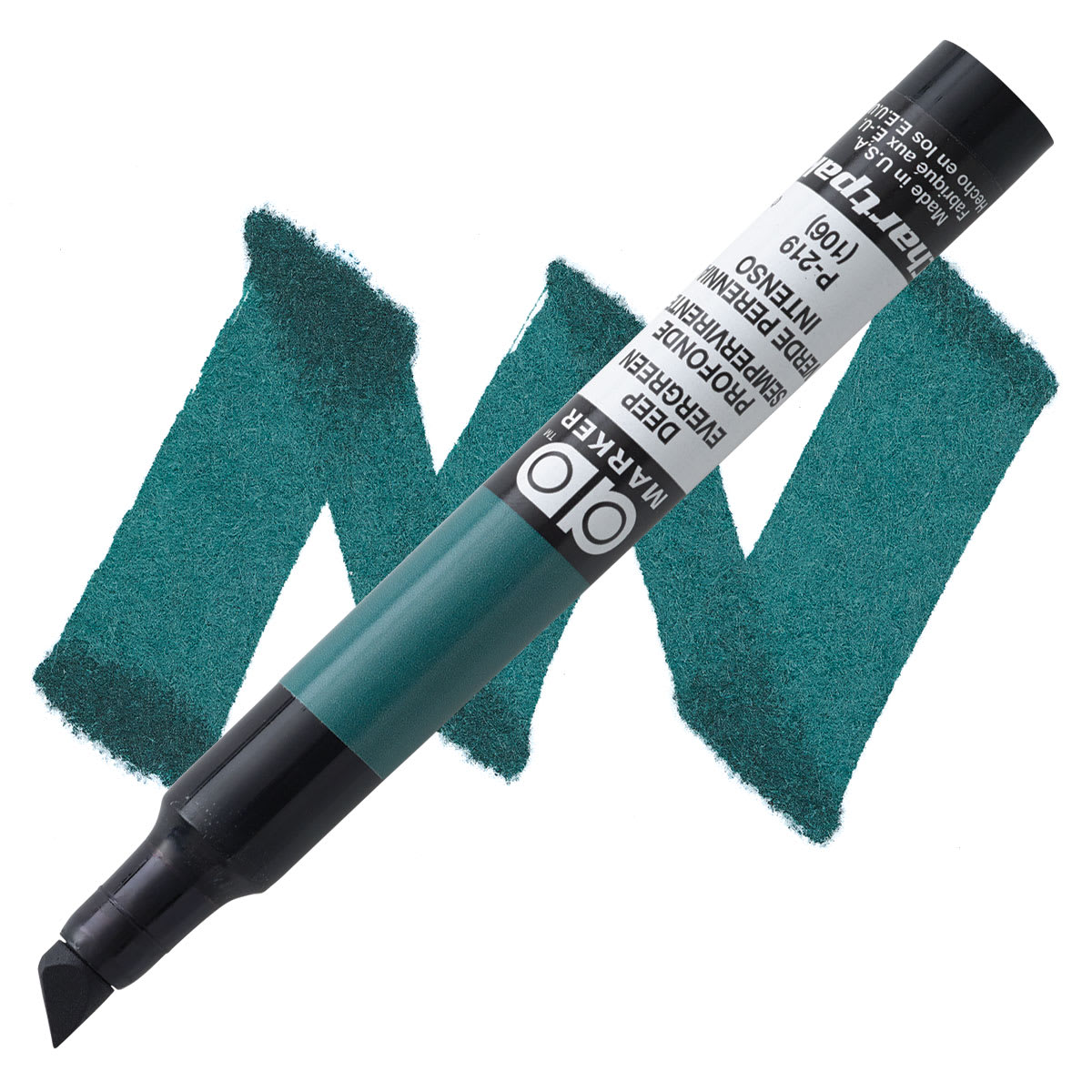 Chartpak Ad Marker - Deep Evergreen marker and swatch