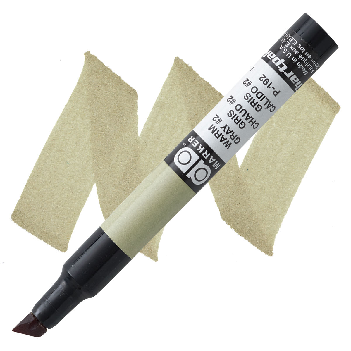 Chartpak Ad Marker - Warm Gray 2 marker and swatch