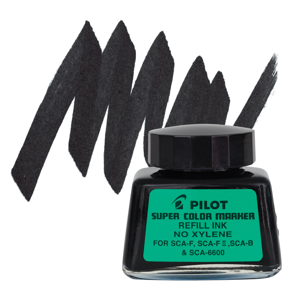 Pilot Super Color Refill - Black and swatch