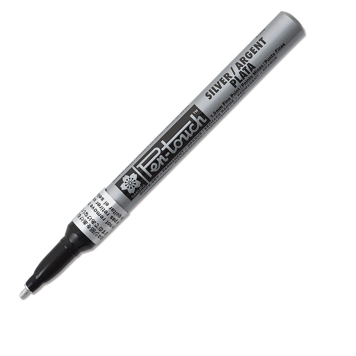 Sakura Pen-Touch Paint Marker - Fine Tip , Silver (marker with cap removed)