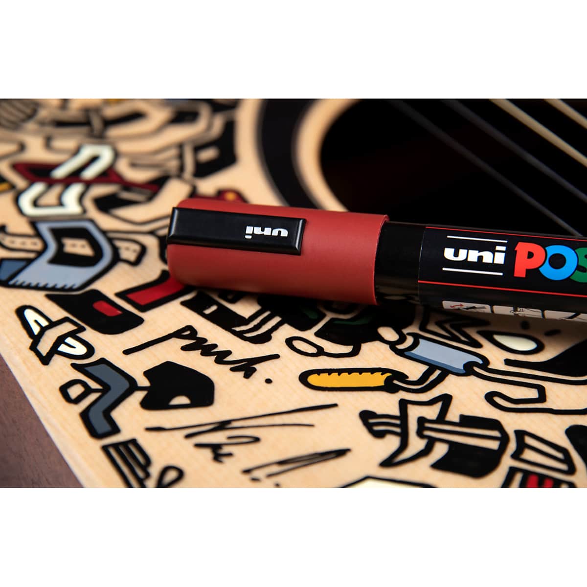Posca Paint Markers - Set of 8, Dark Colors, Medium Bullet Tip, 2.5 mm