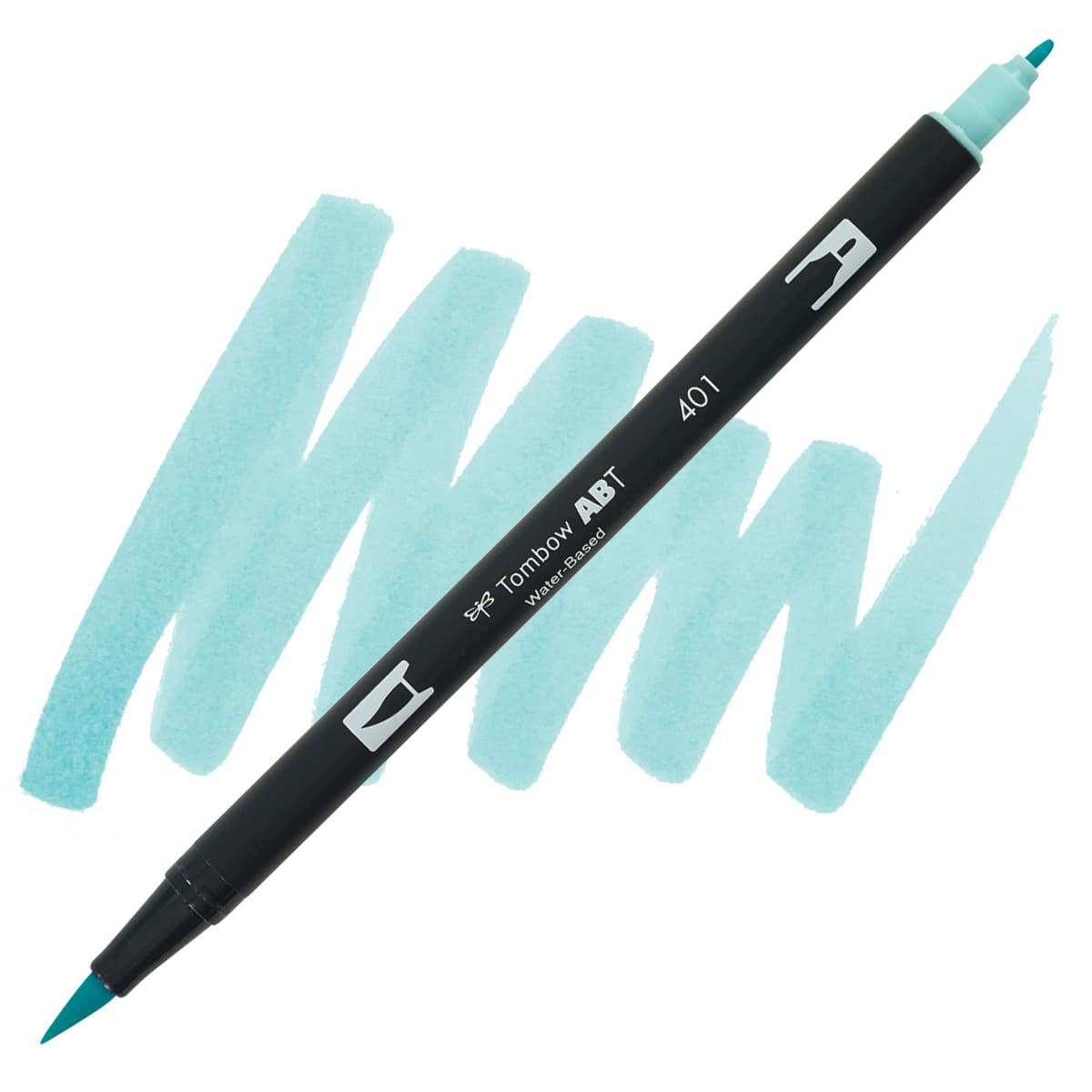 Tombow Dual Brush Pen - Aqua pen and swatch