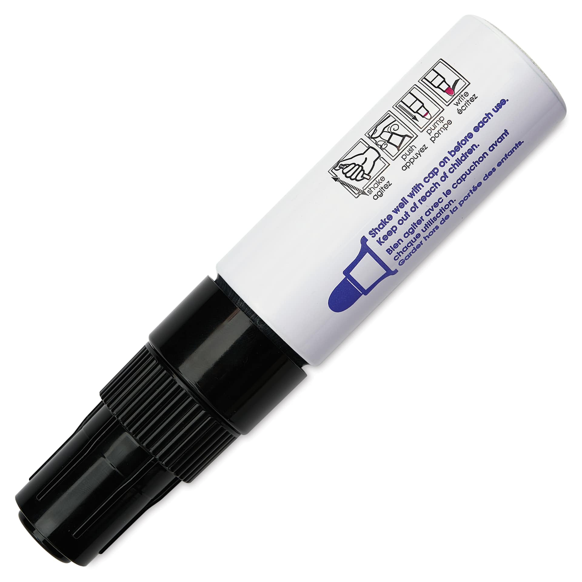 Decocolor Jumbo Paint Marker - Black, cap on