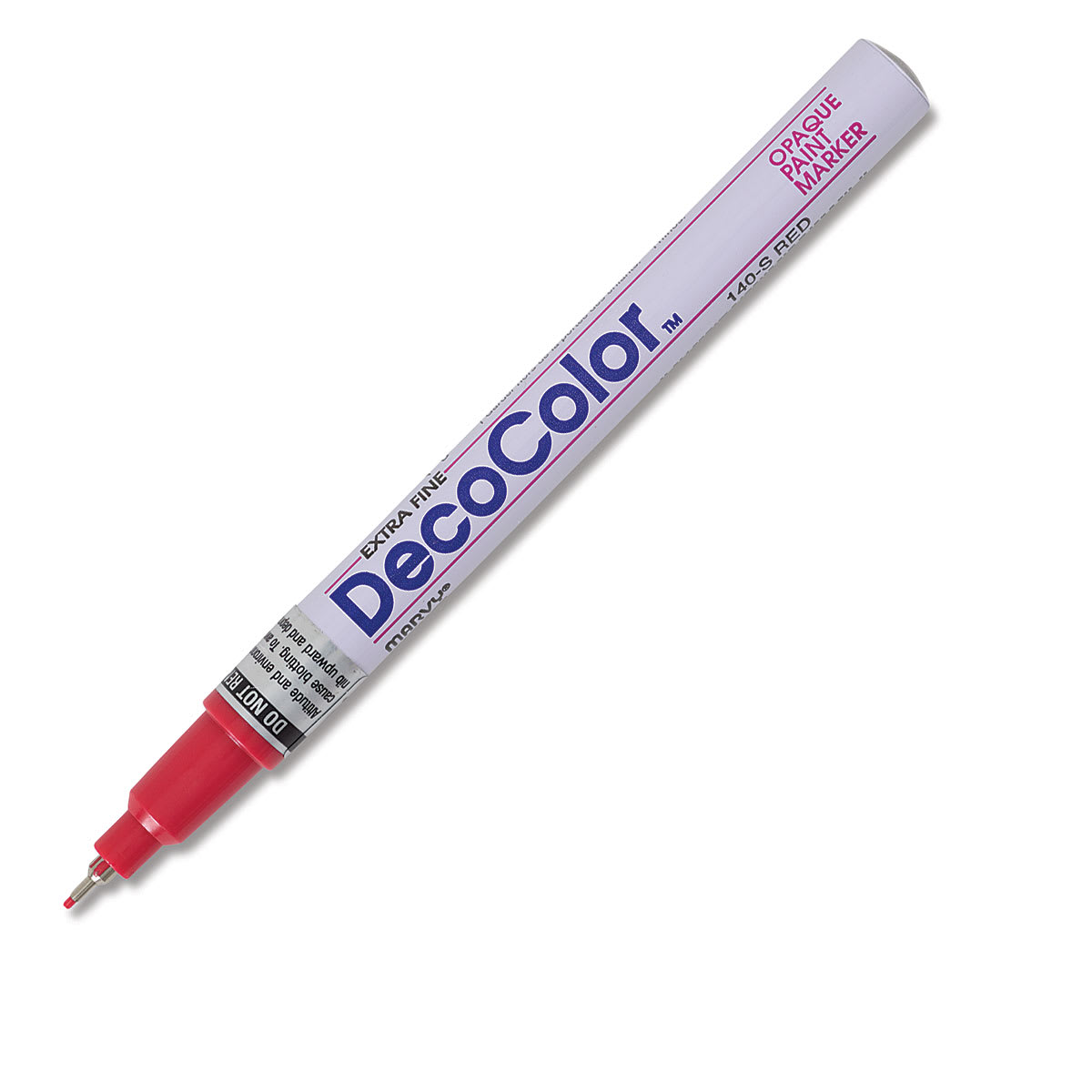 Decocolor Paint Marker - Red, Extra Fine Tip