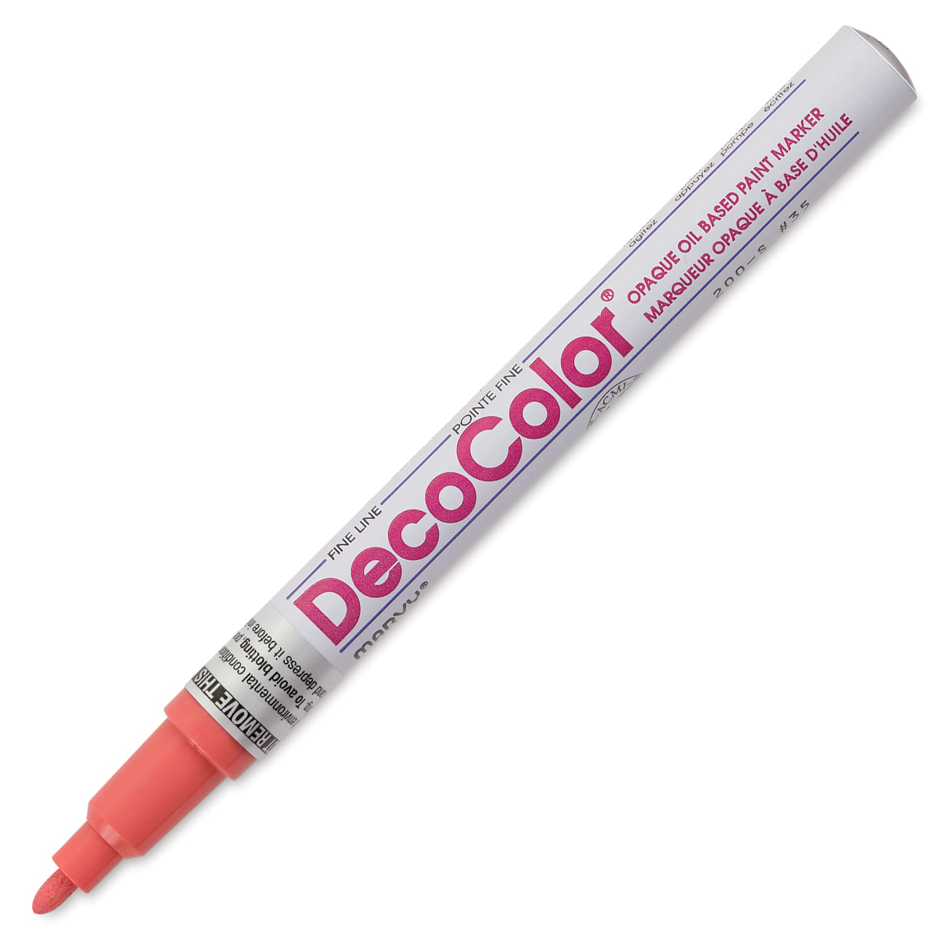 Decocolor Paint Marker - Coral Pink, Fine Tip
