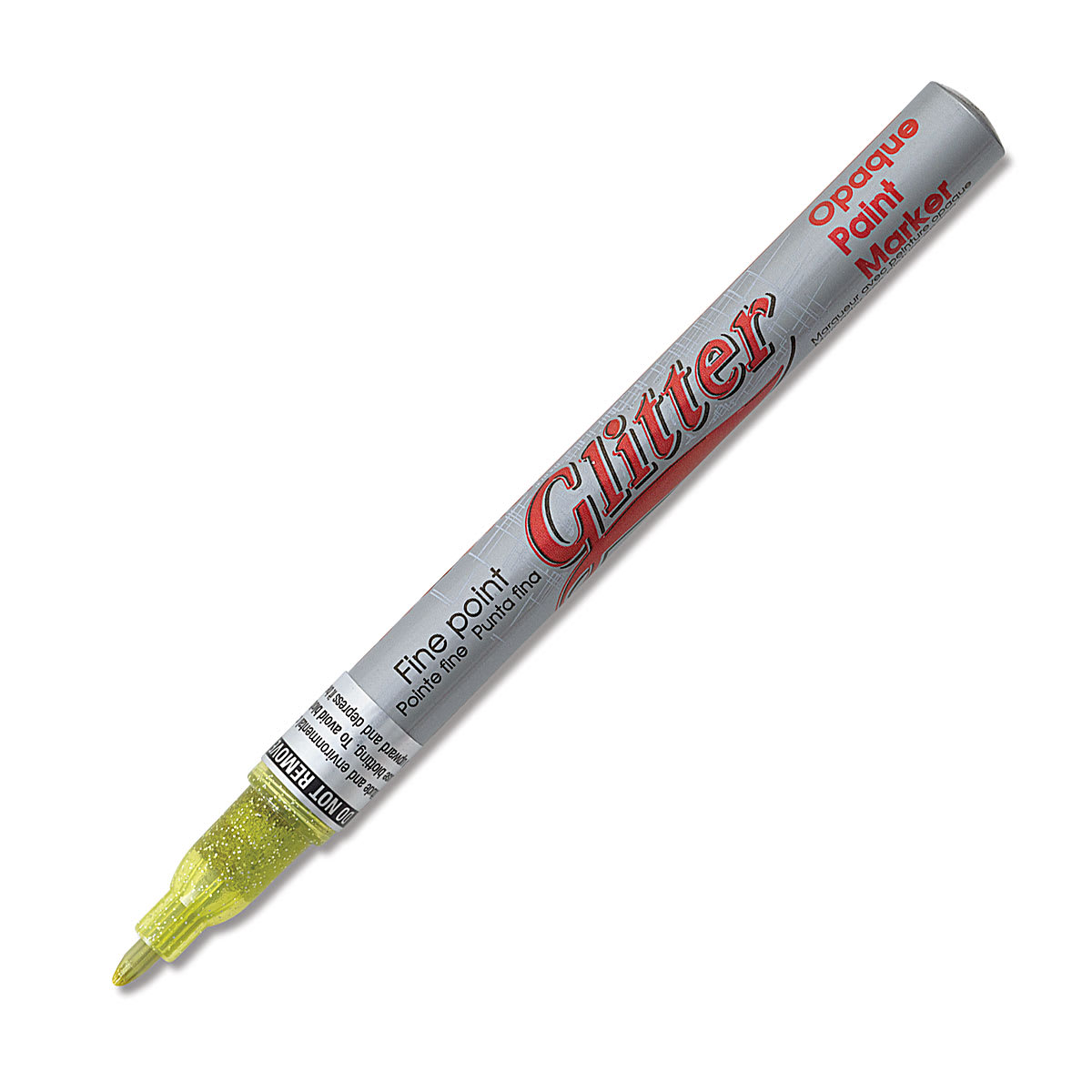 Decocolor Glitter Marker - Glitter Yellow, Fine Point