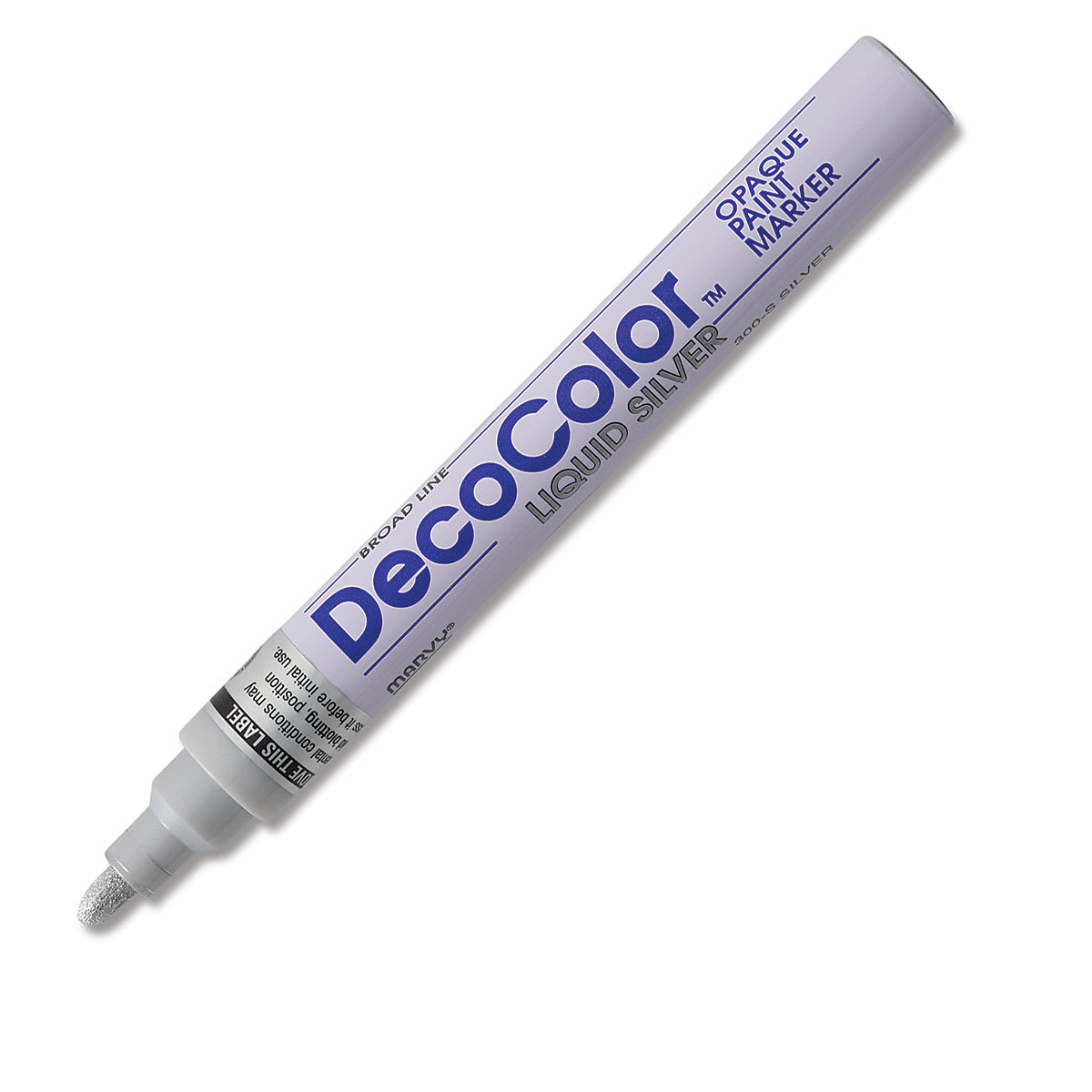 Decocolor Paint Marker - Silver, Broad Tip