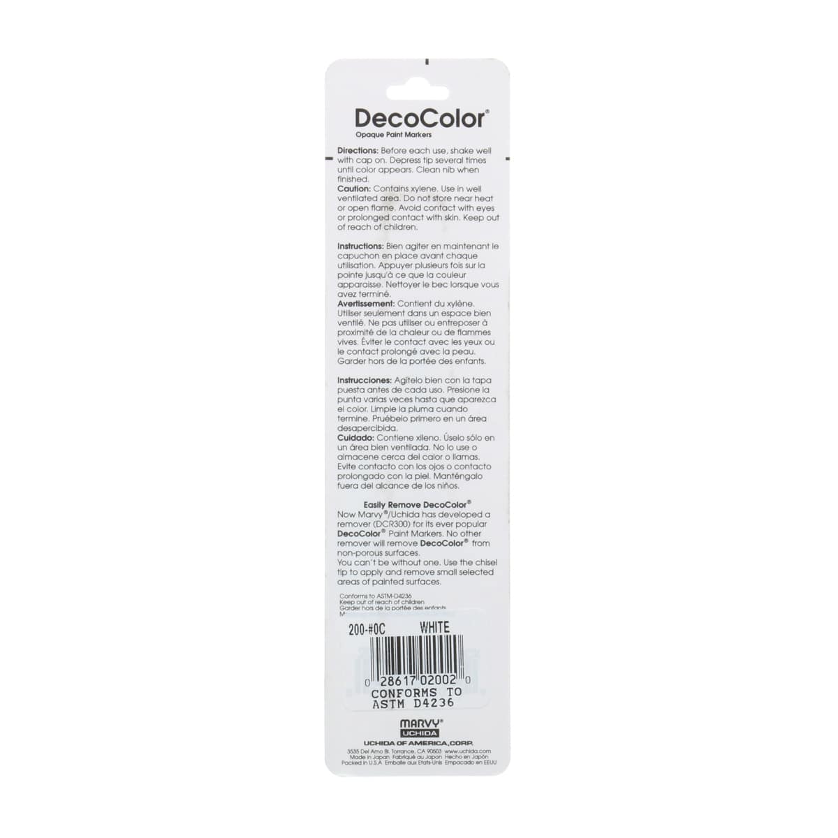 DecoColor Paint Marker White - Peggable